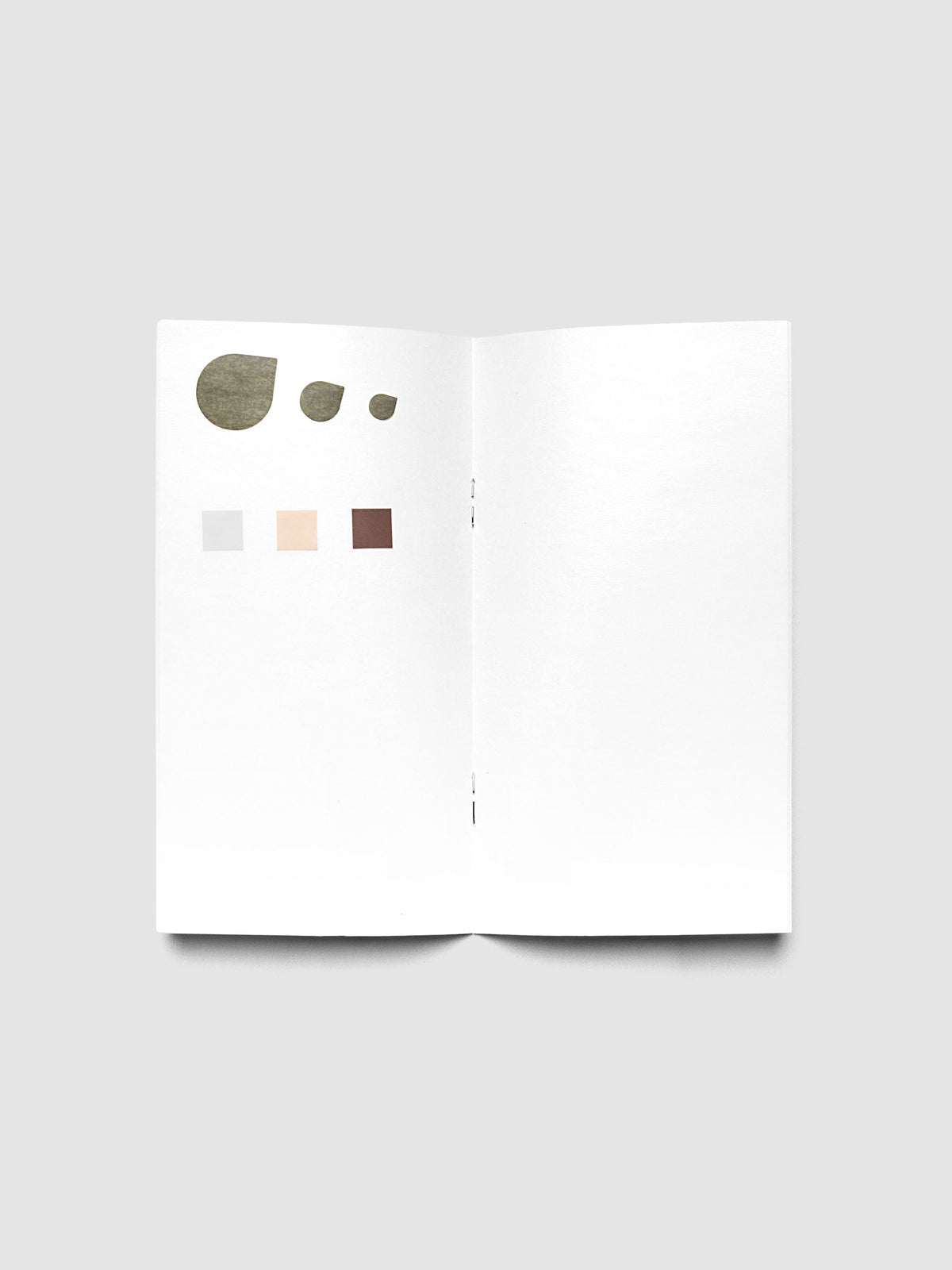 Open release paper travel notebook insert in size Pocket Plus with stickers affixed