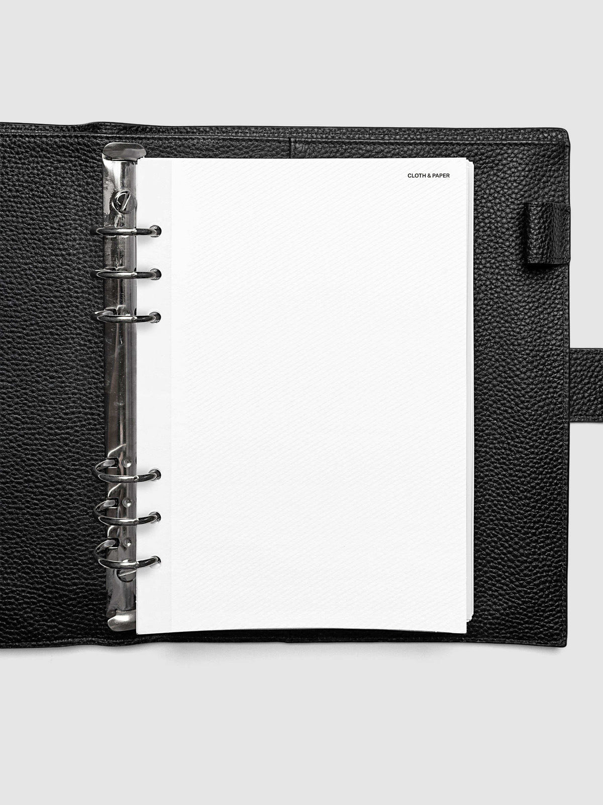 Folded Collage Planner Dashboard, A5 6-Ring Punch, dashboard shown inserted in a planner