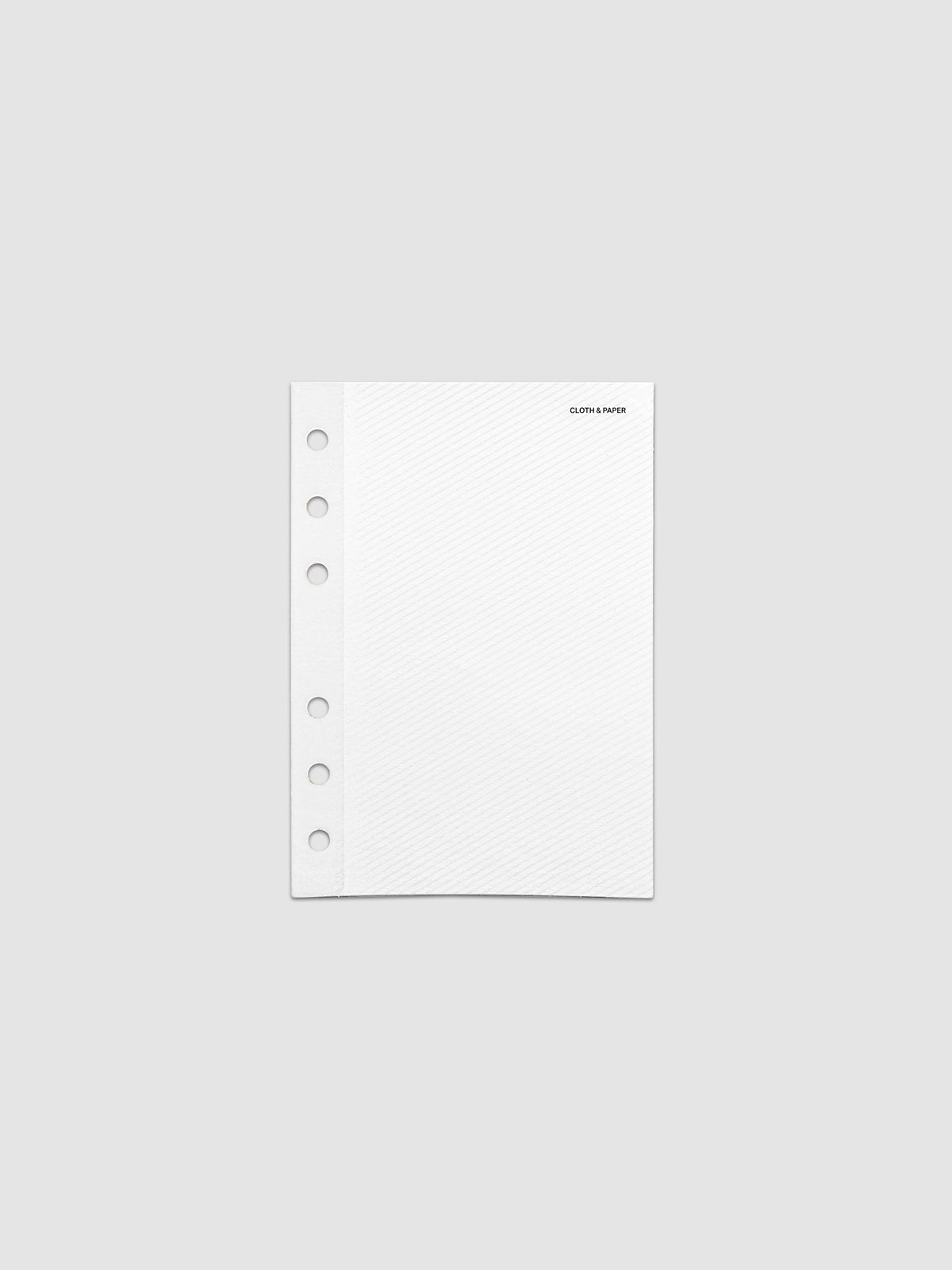 Folded Collage Planner Dashboard, A6 6-Ring Punch, front view of the closed dashboard alone