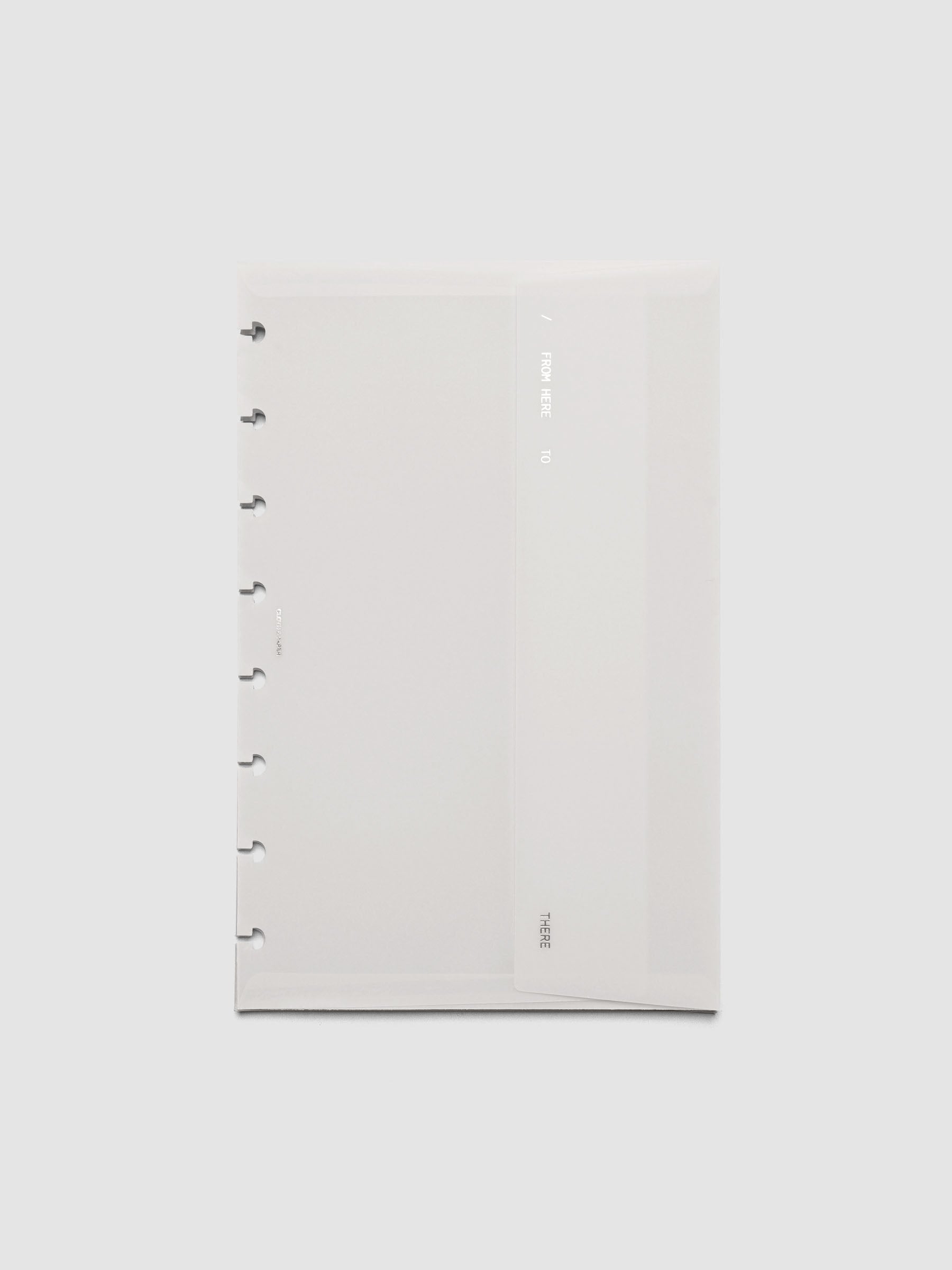 White Envelope Storage Holder shown in size Half Letter.