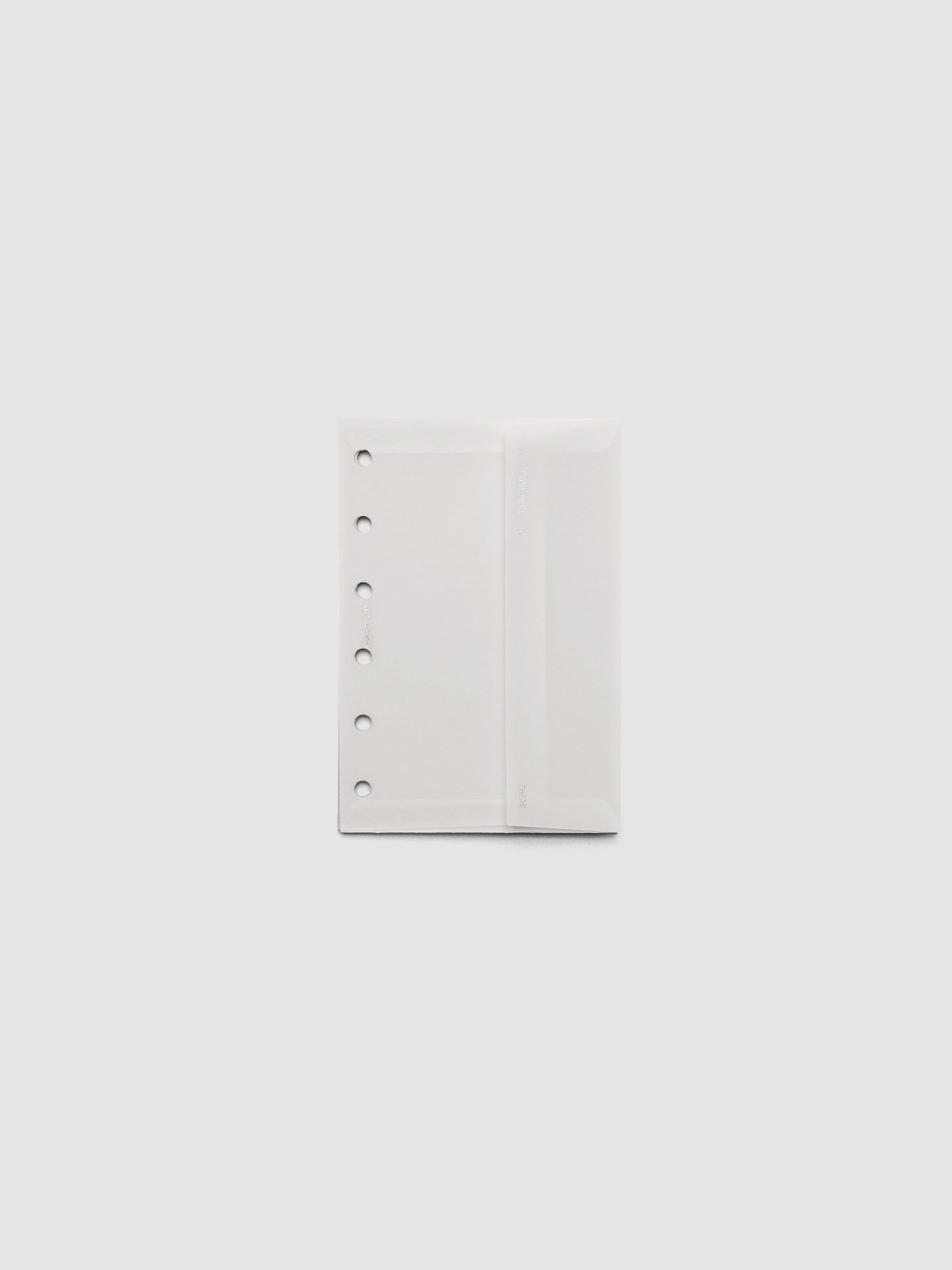 White Envelope Storage Holder shown in size Pocket.