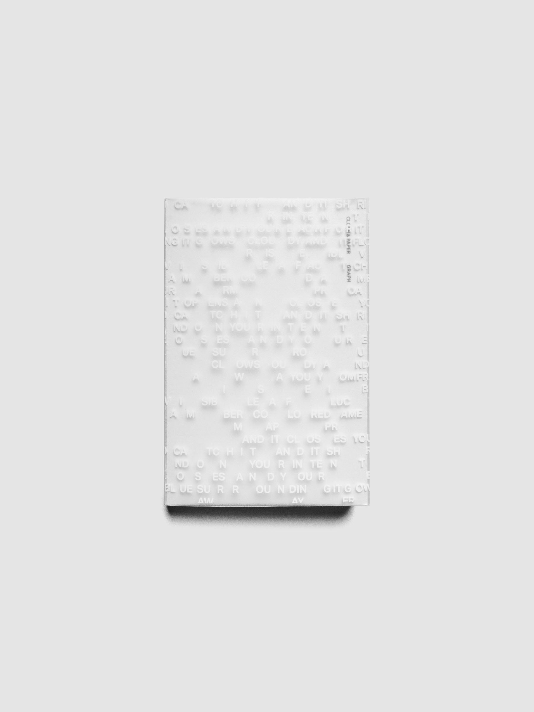 Perfect Bound Notebook Cover Set in size CP Petite and pattern Letters.