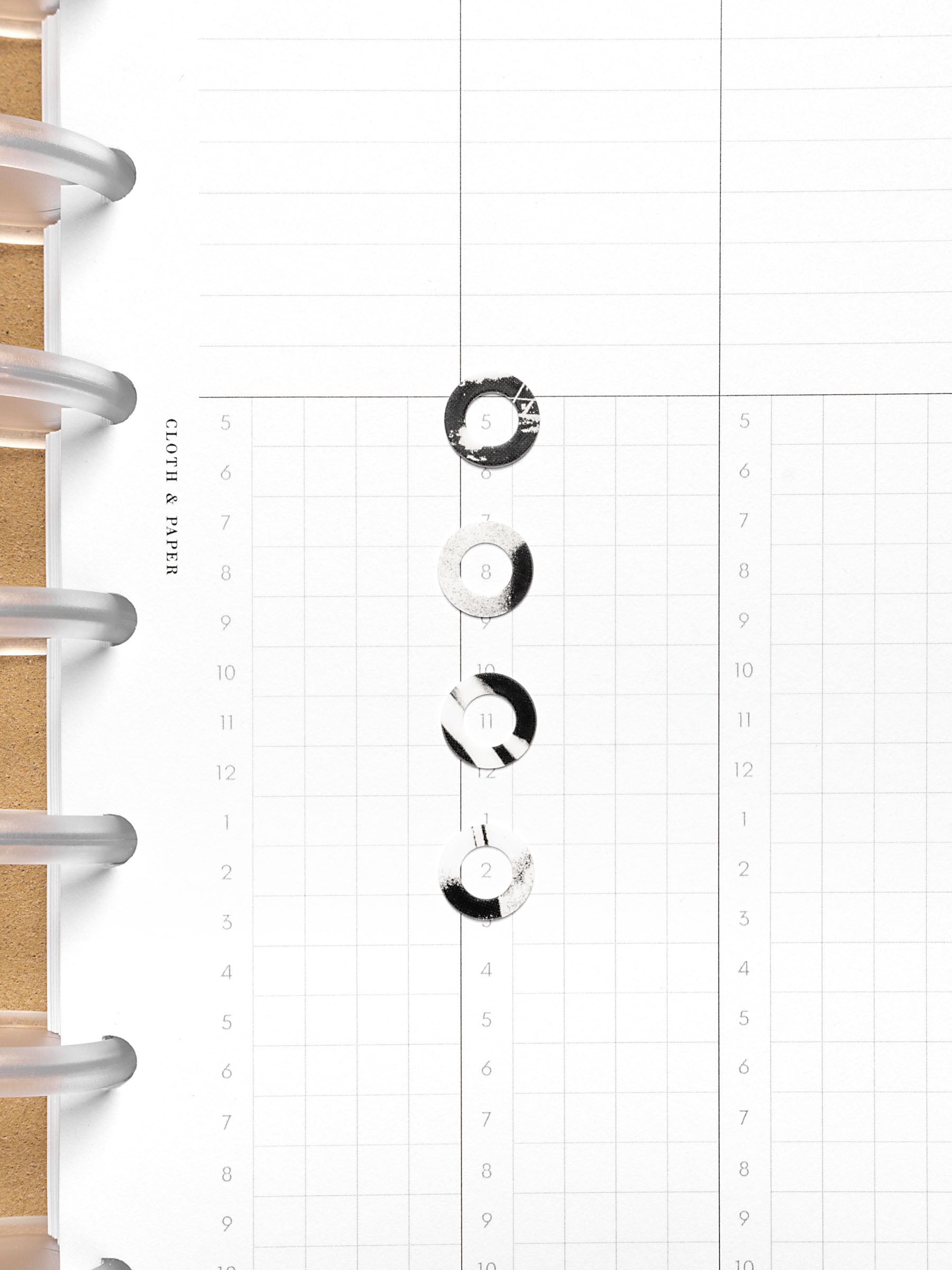 Spotlight Stickers | High Gloss | Film Strip shown in use on planner pages