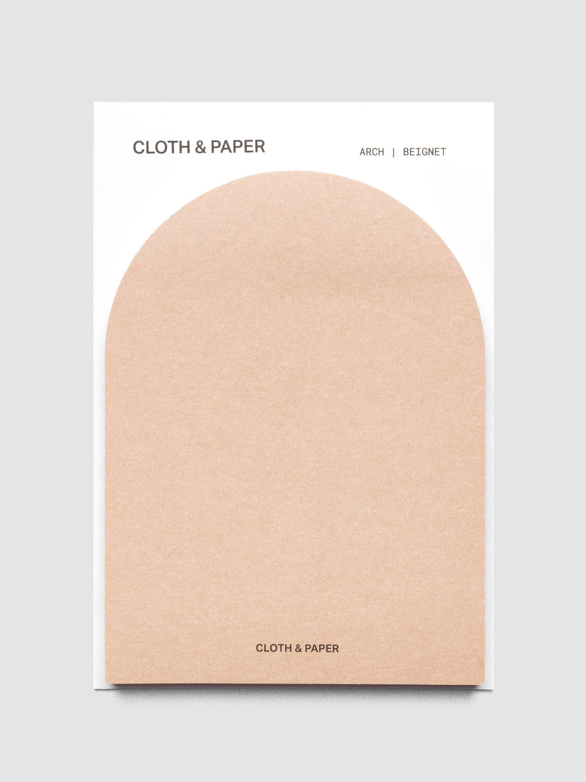 A set of Beignet (tan) Arched Sticky Notes | Cloth & Paper