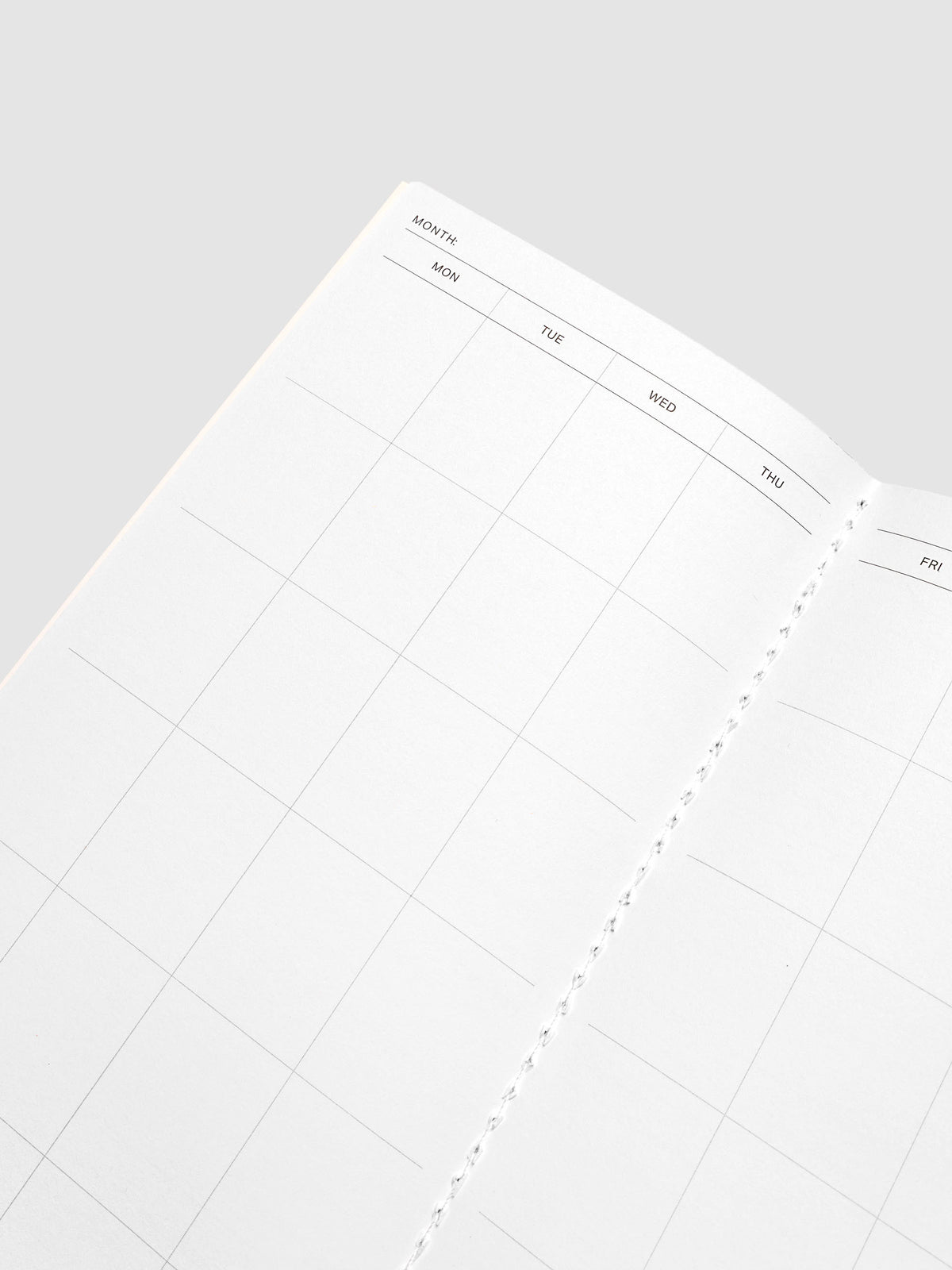 Close up view of the Monthly Overview interior.