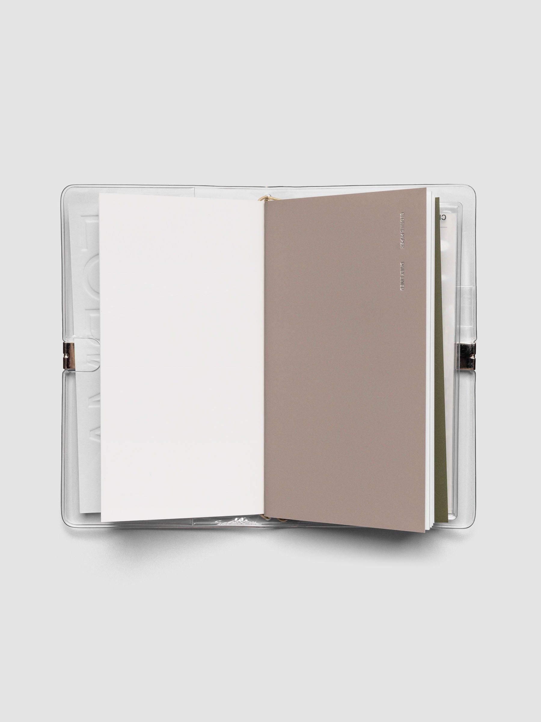 FORMA Travel Notebook Set shown open in size Pocket Plus.