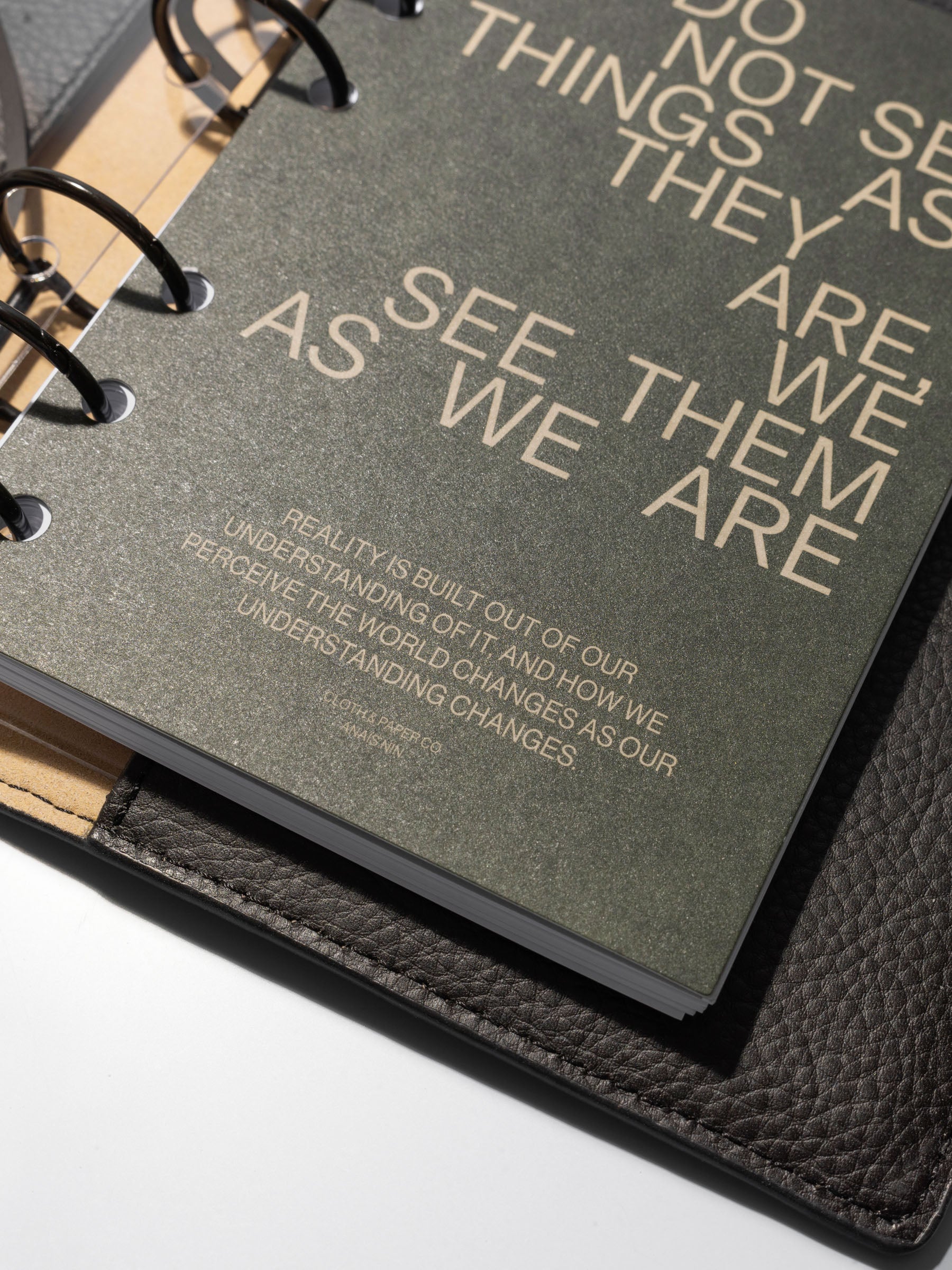 As We Are Cover + Dashboard Set in size A6 showing the dashboard close up.