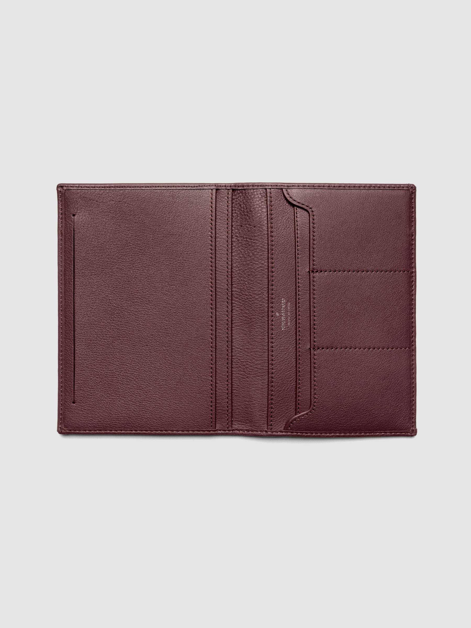 Nomada Wallet in Madrid open and empty, showing full interior layout