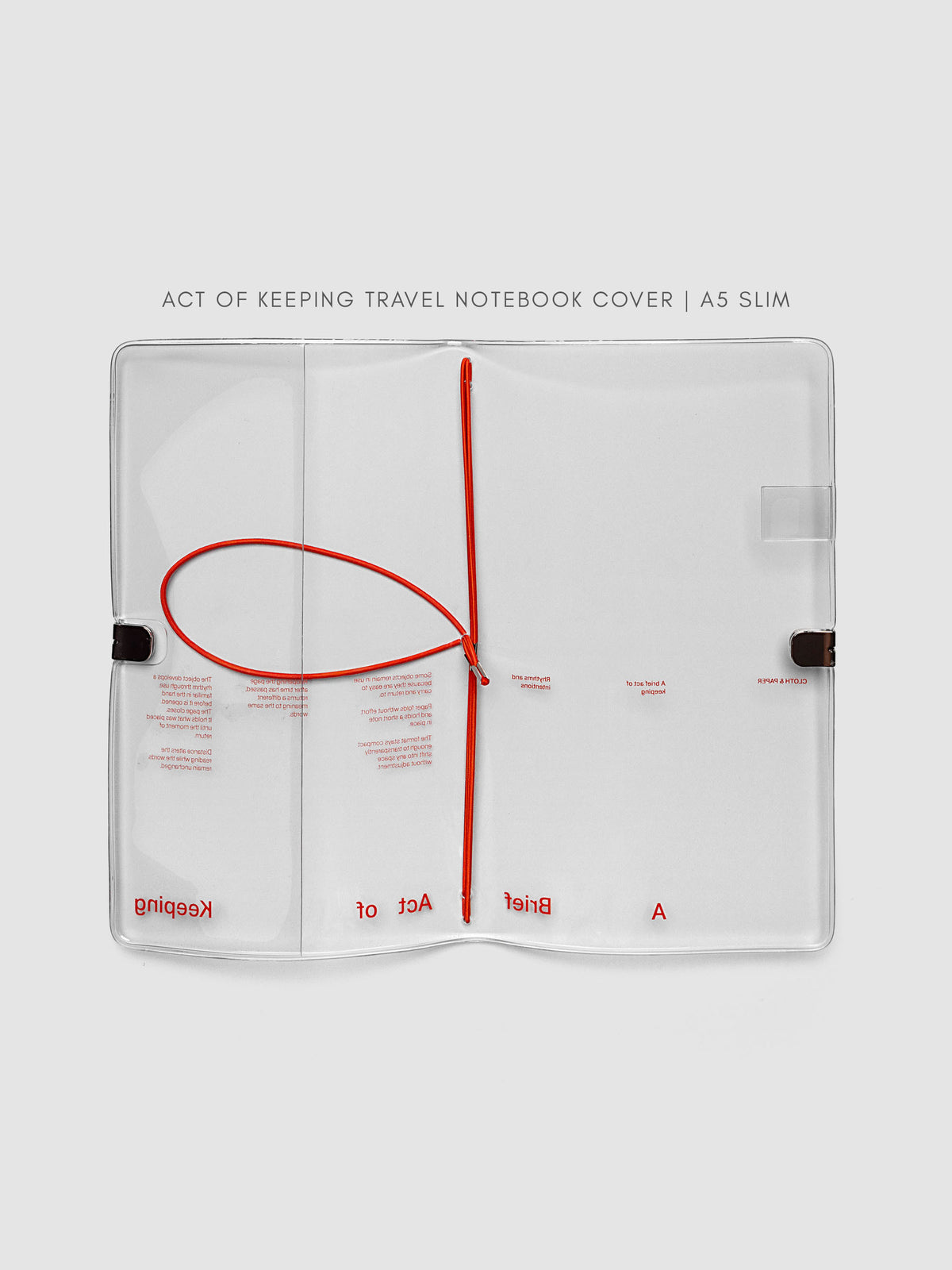 Act of Keeping Travel Notebook Cover