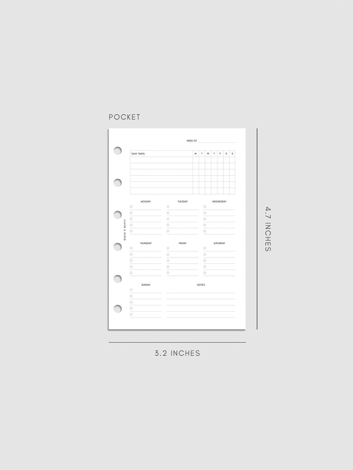 Digital mockup of insert in Pocket.