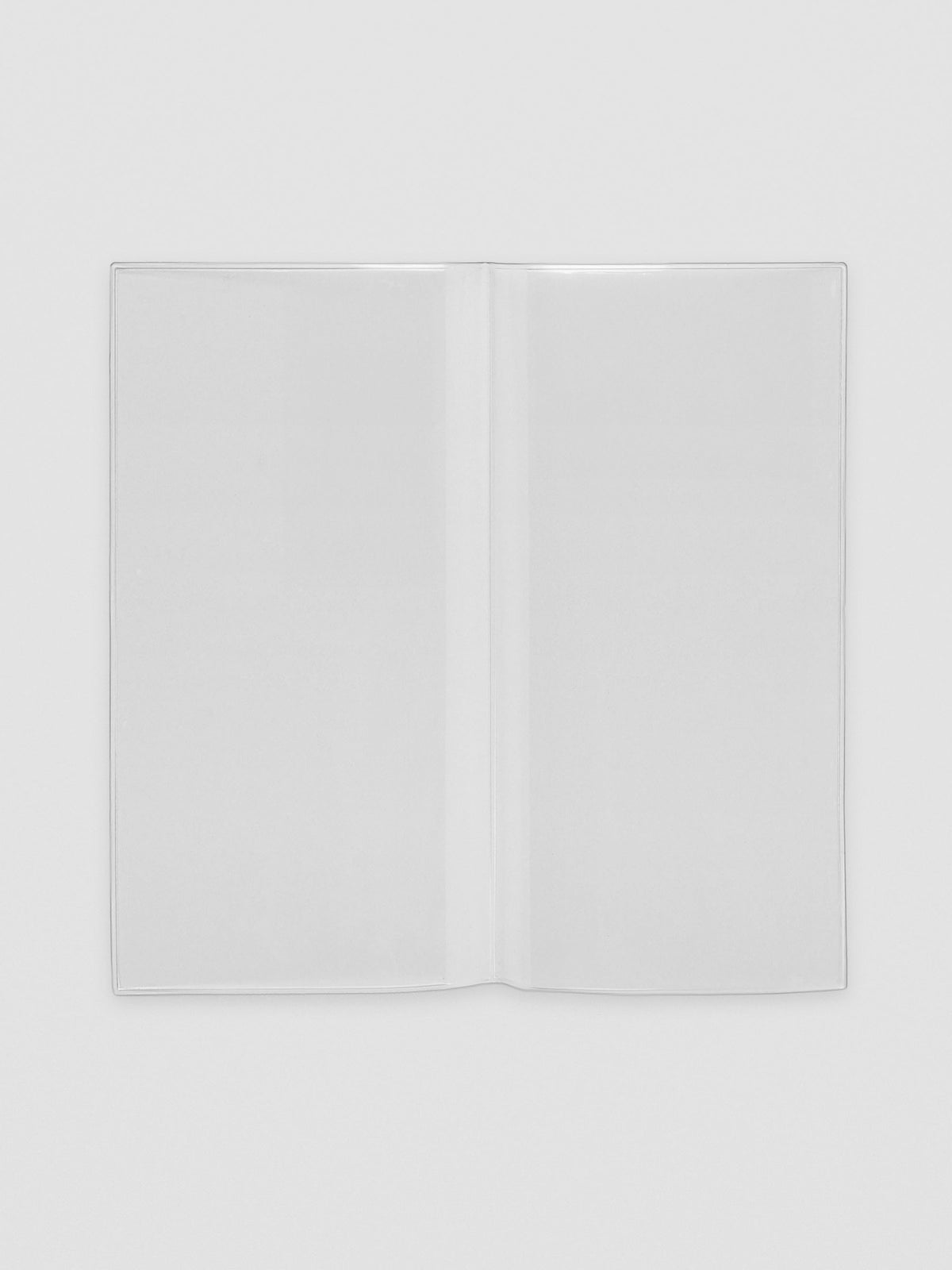A5 Slim document pocket displayed flat with two clear storage sections.
