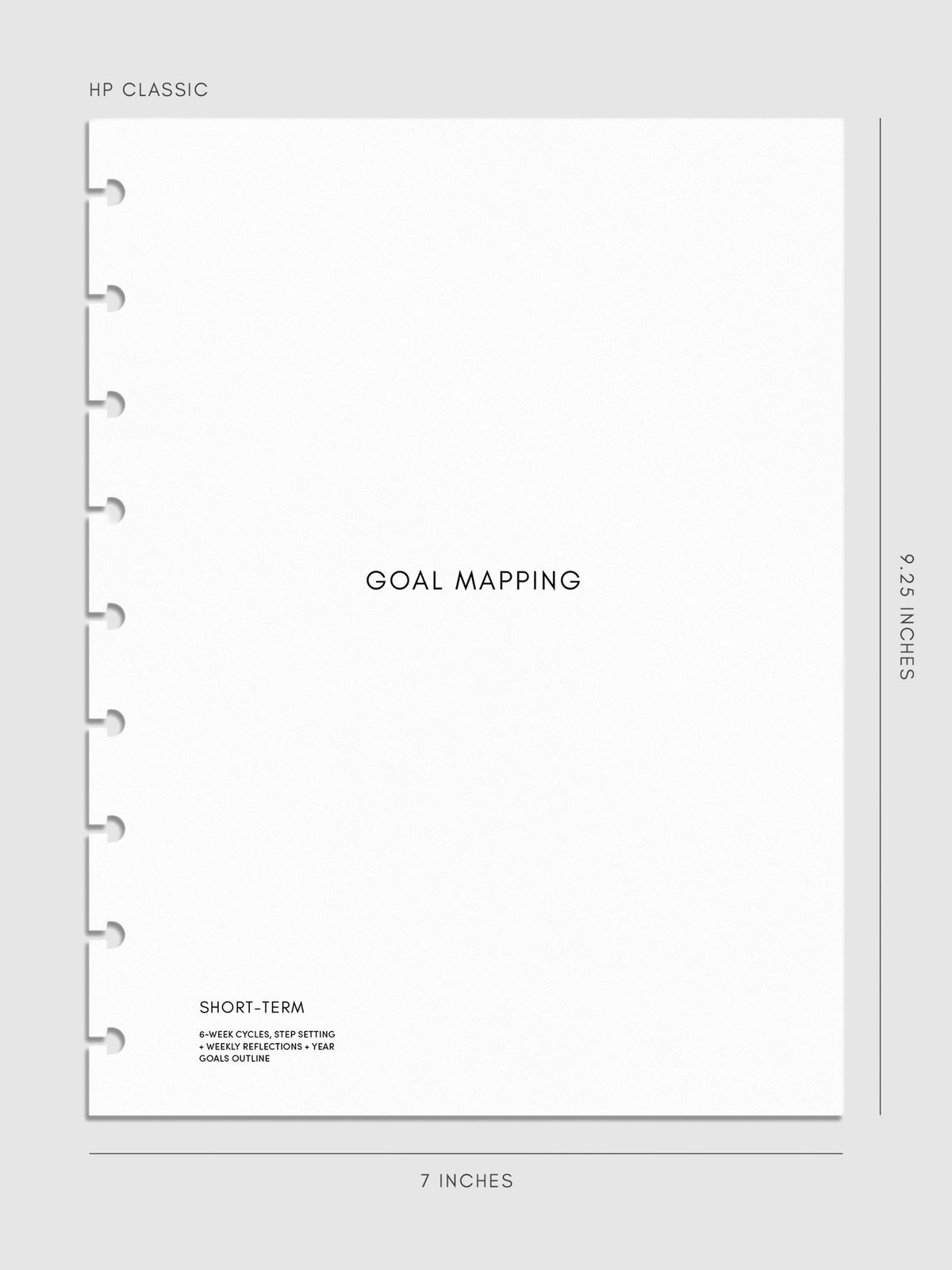 Digital mockup of insert in HP Classic sizing.
