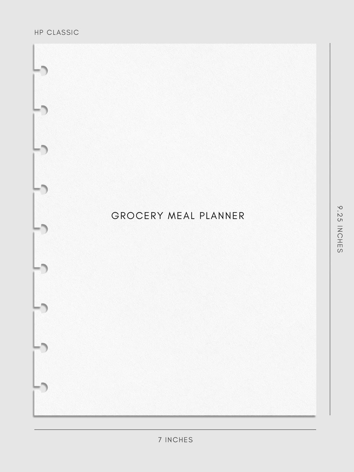 Digital mockup of insert cover page in HP Classic sizing.