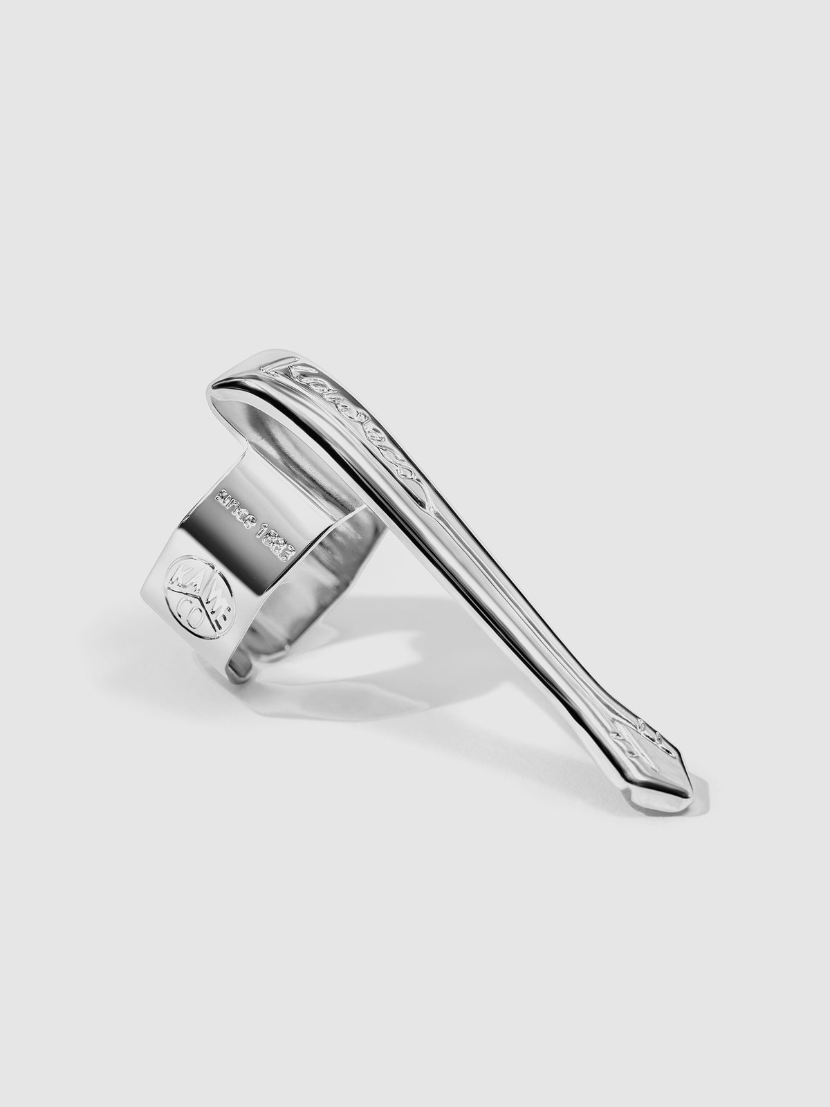 Nostalgic Silver clip displayed on a neutral background. Closeup of text reads "Since 1883" and the Kaweco logo is visible on the side of the clip.