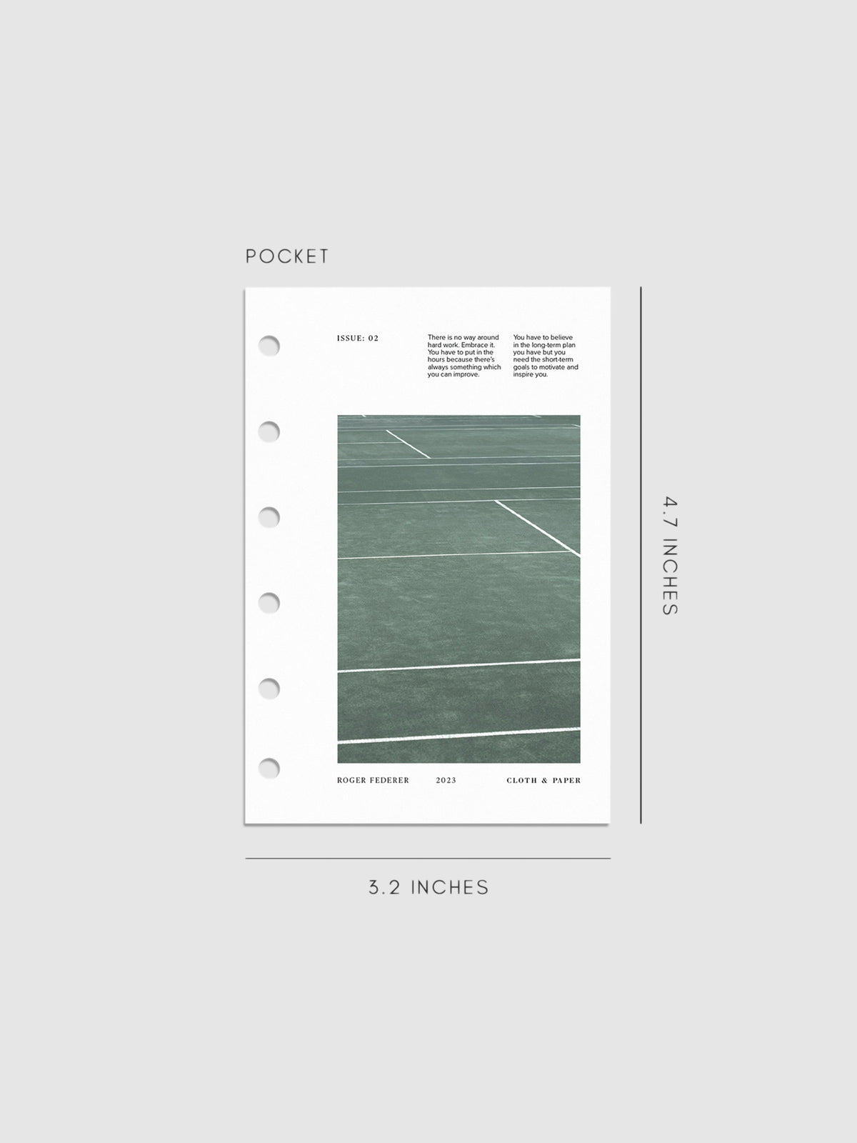Digital mockup of Full Court dashboard in Pocket.