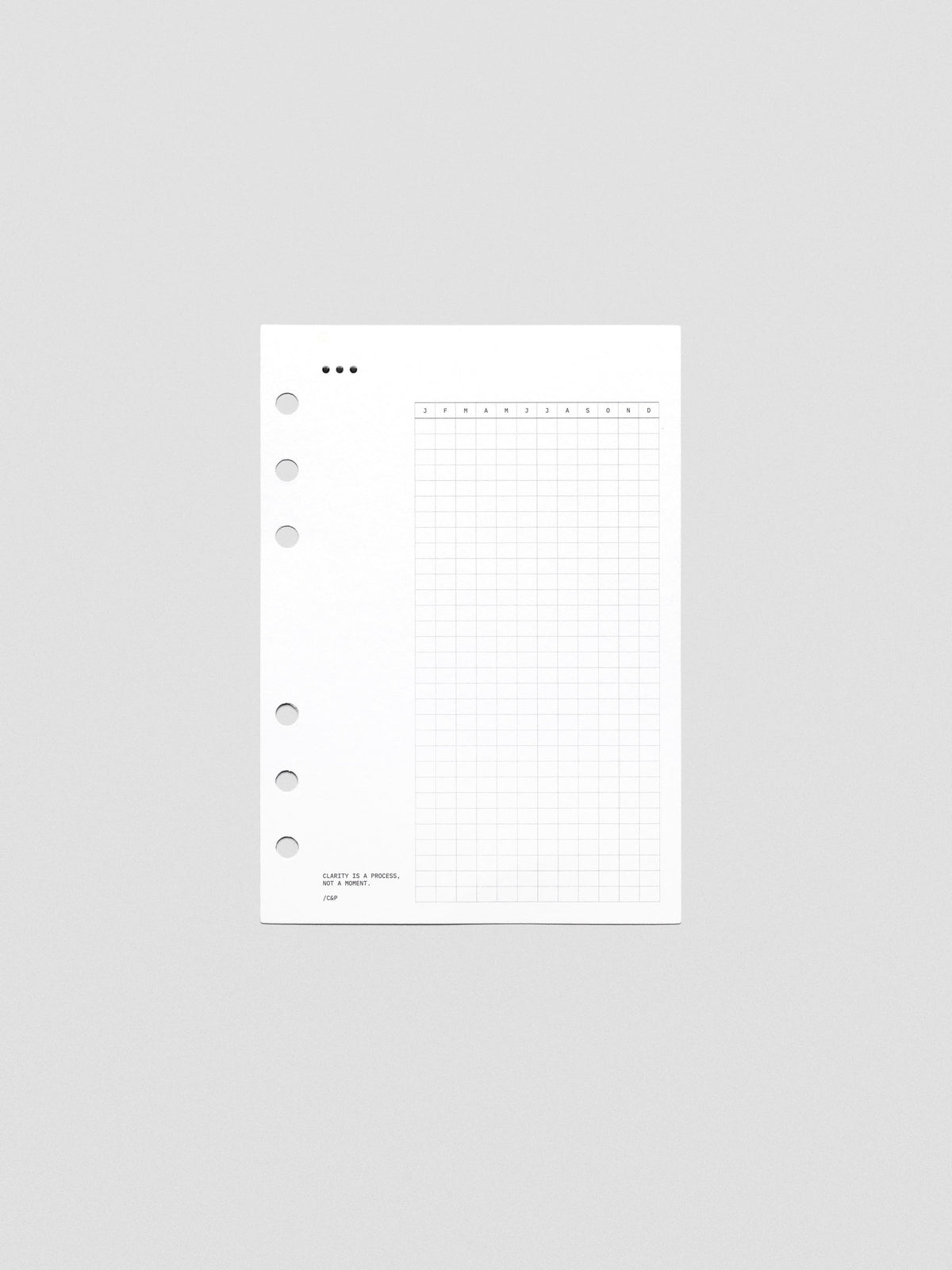 Mindful Moments Planner Dashboard in Personal Wide size.