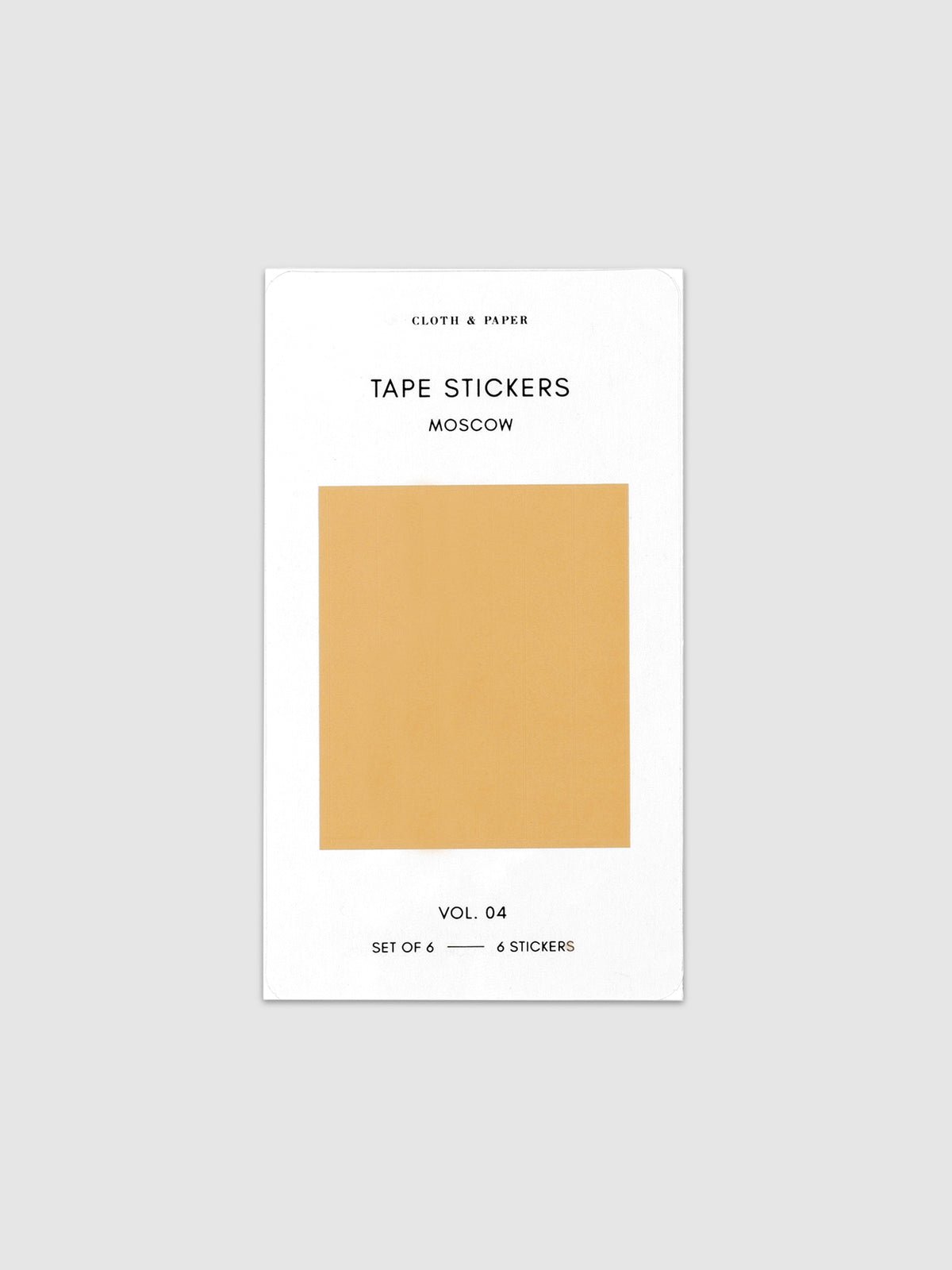Mini Shape Sticker Set with Transparent Moscow Stickers displayed against a neutral background.
