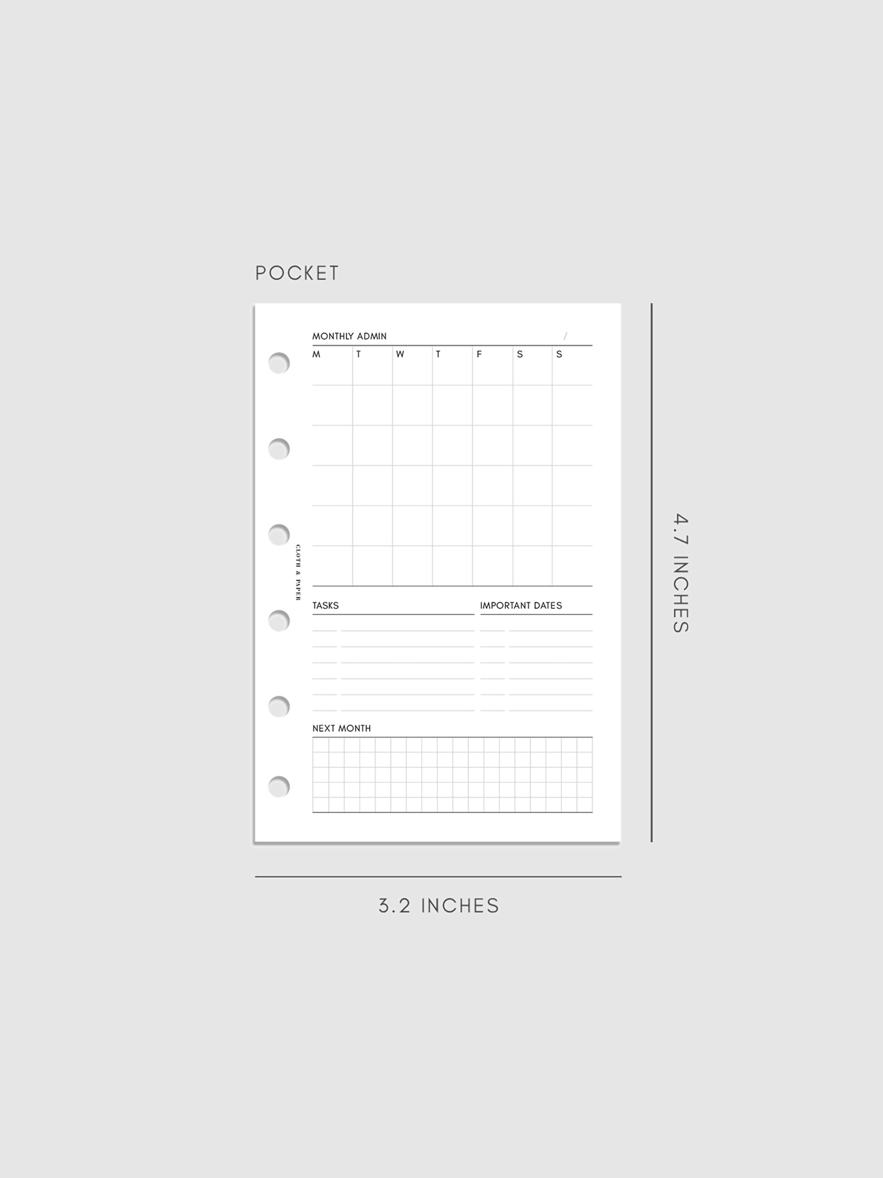 Digital mockup of inserts in Pocket.