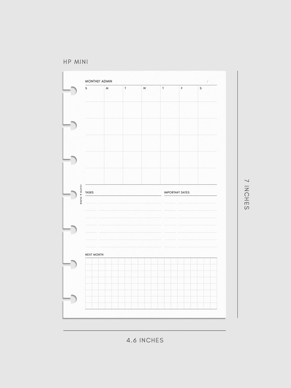 Digital mockup of inserts in HP Mini.