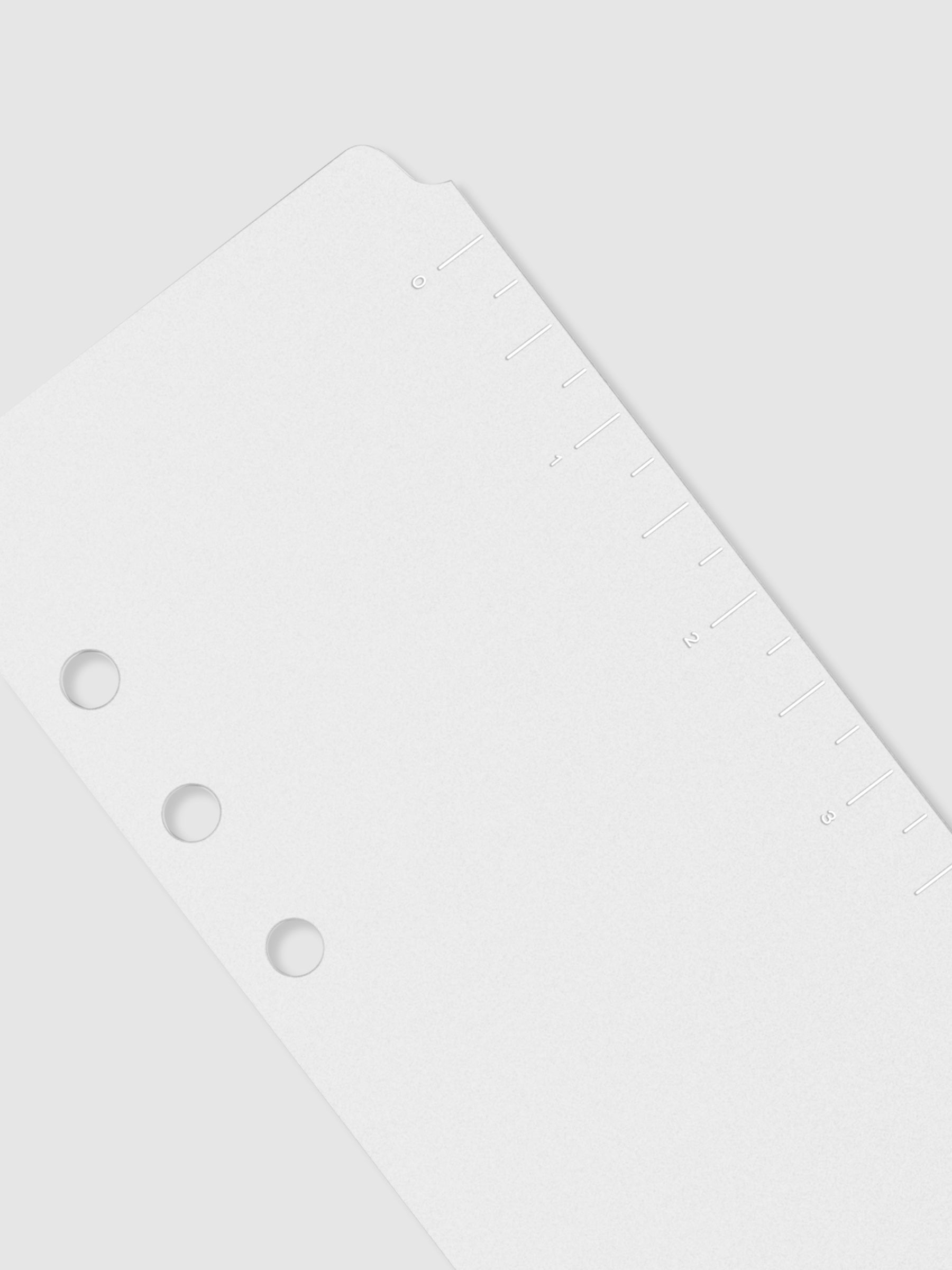 Closeup of page marker on a neutral background.