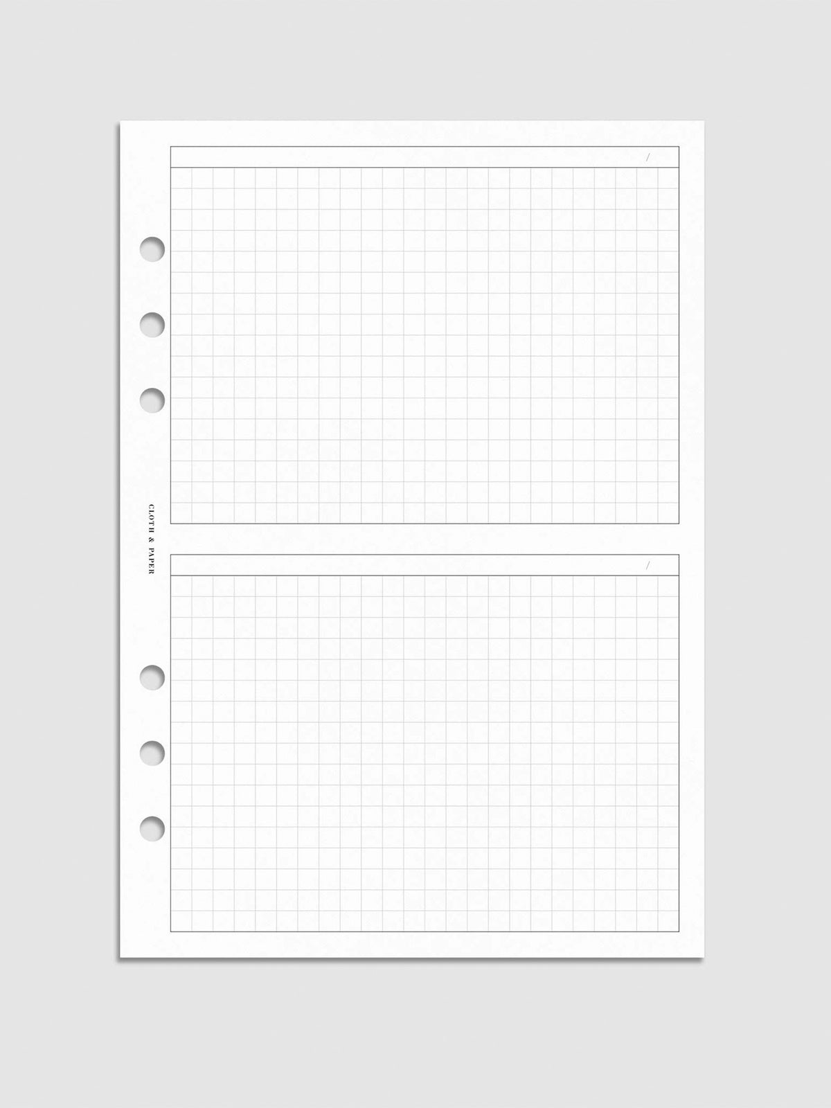 Digital mockup of insert in A5.
