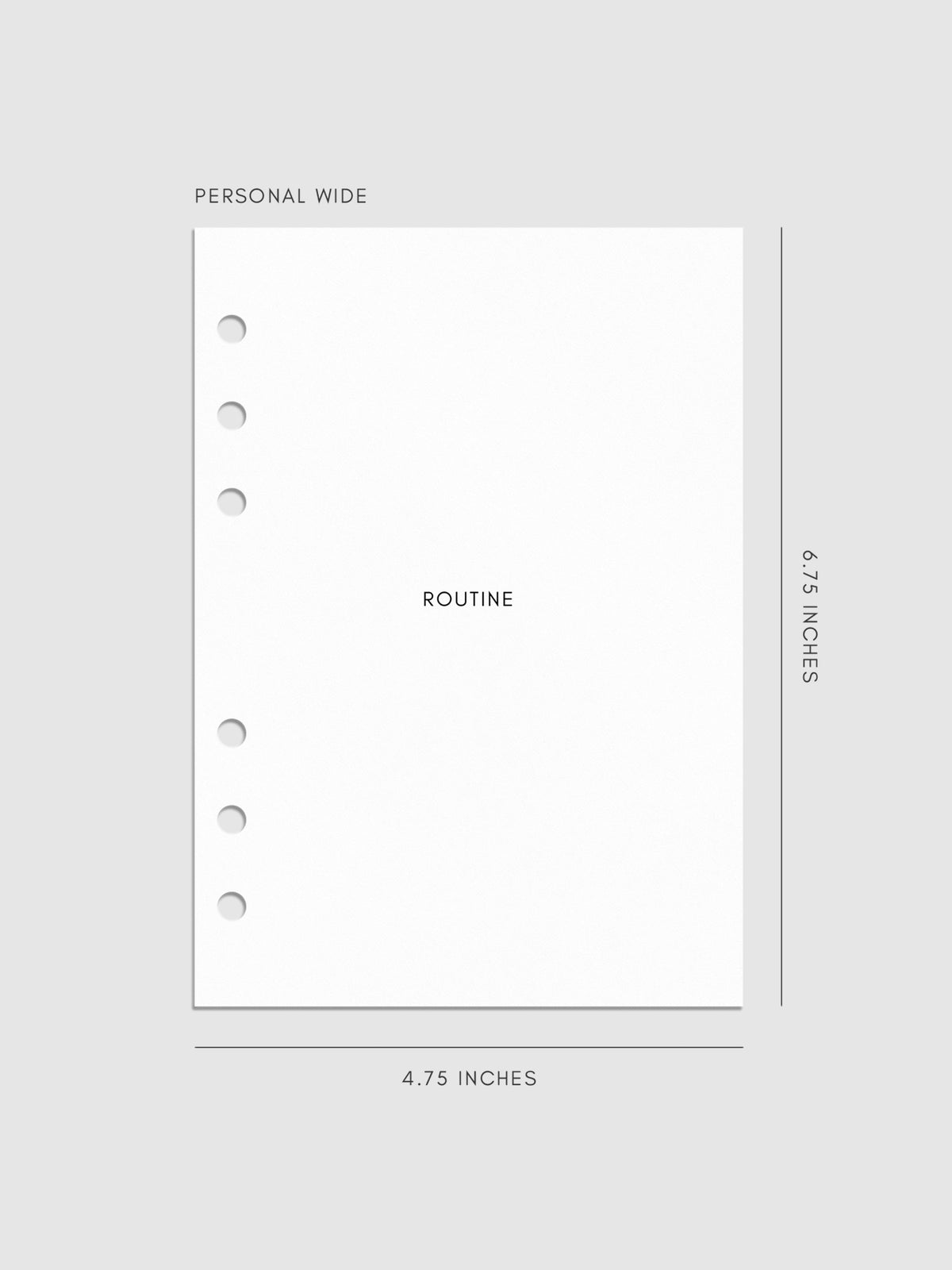 Digital mockup of insert in Personal Wide sizing.