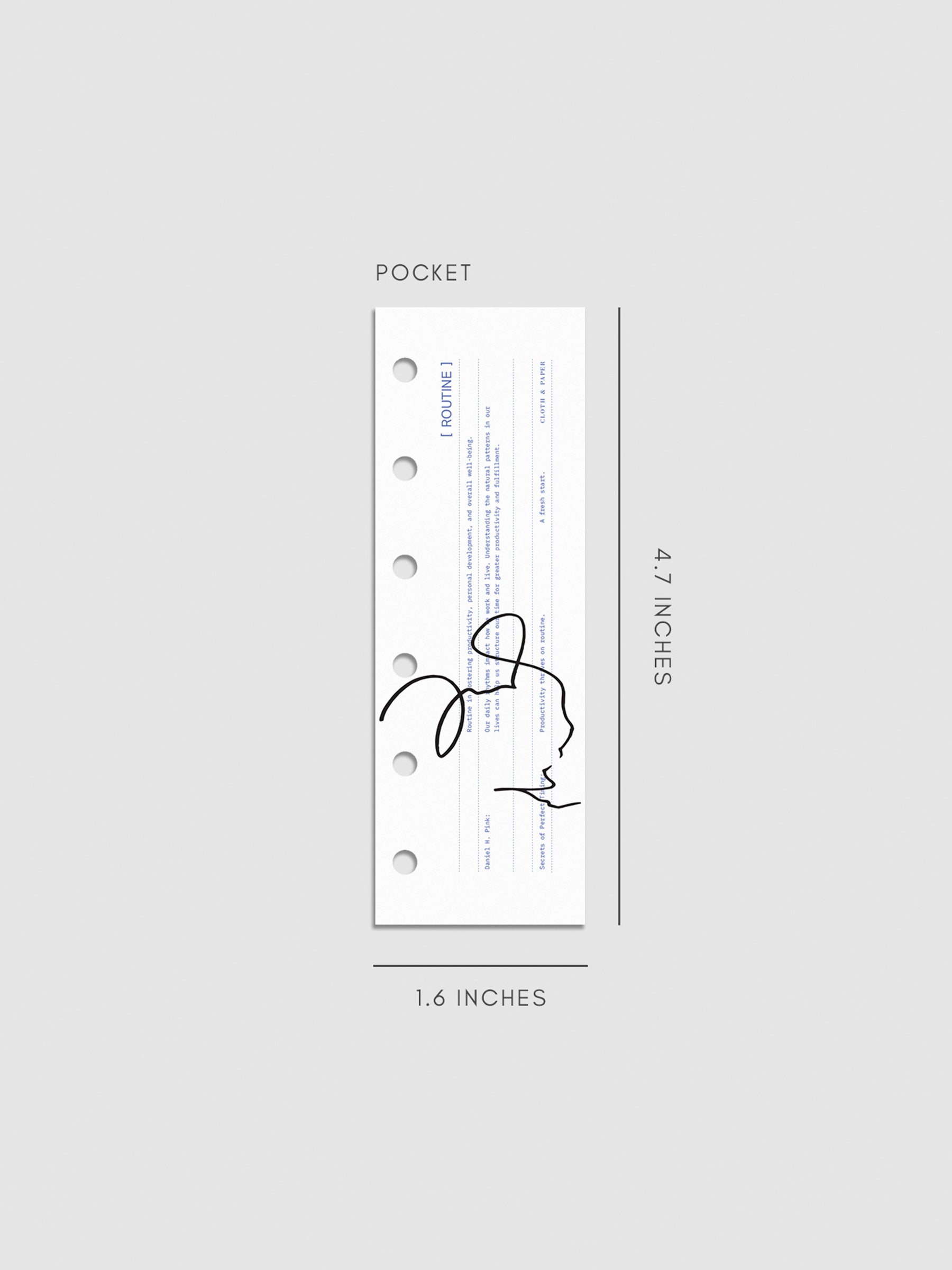 Digital mockup of dashboard displayed on a neutral background. Size shown is Pocket.