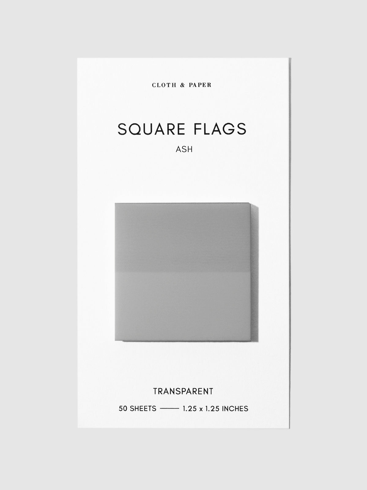 Square Page flag displayed on a neutral background. Color pictured is Ash.