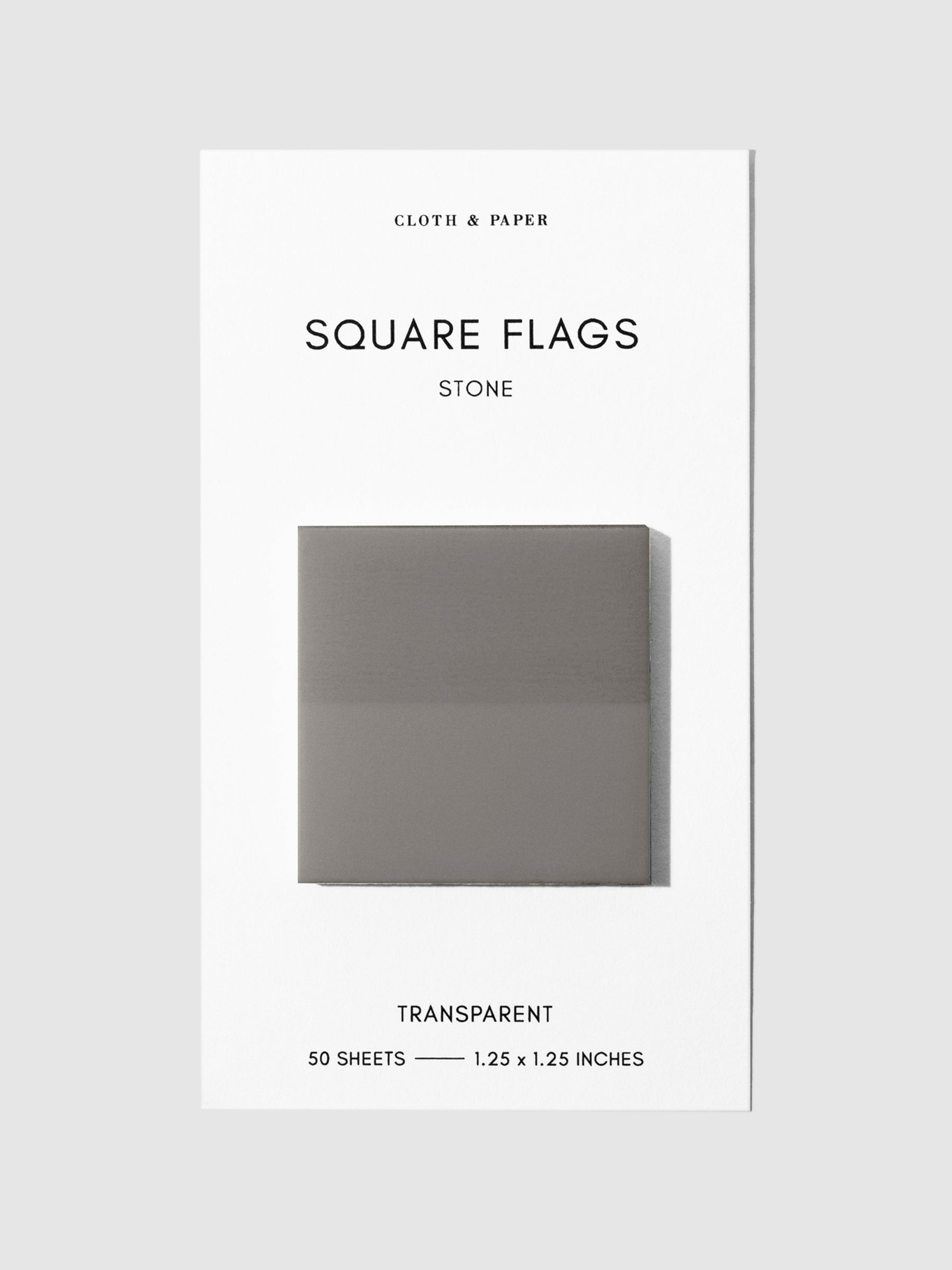 Square Page flag displayed on a neutral background. Color pictured is Stone.