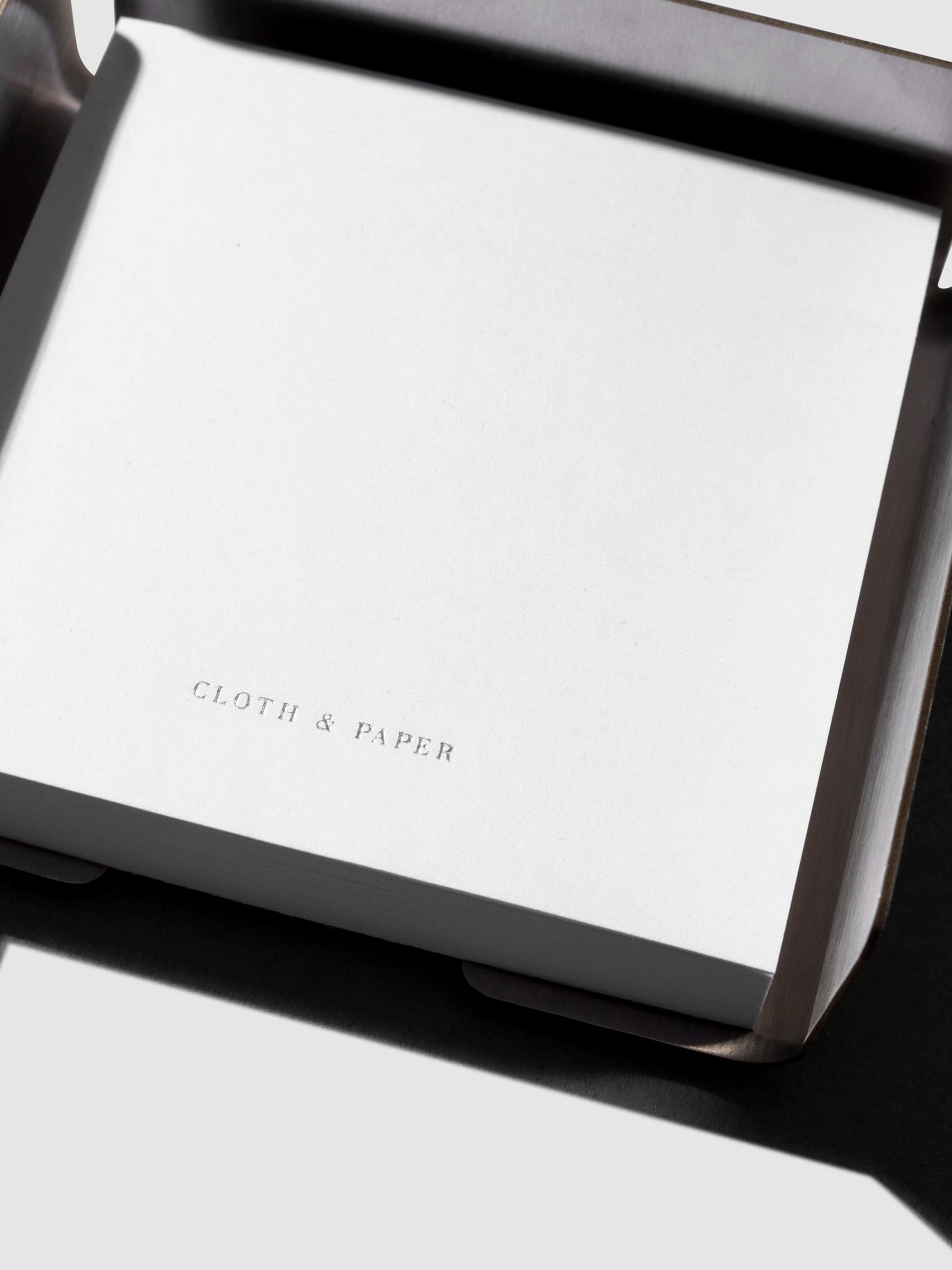 Close up image of Sticky Note Holder + Stencil