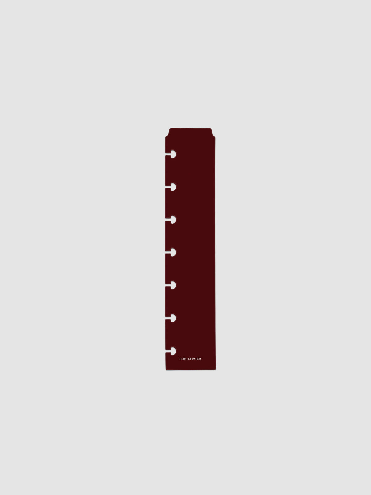 Bordeaux (dark red) Narrow Page Marker for HP Mini planners.