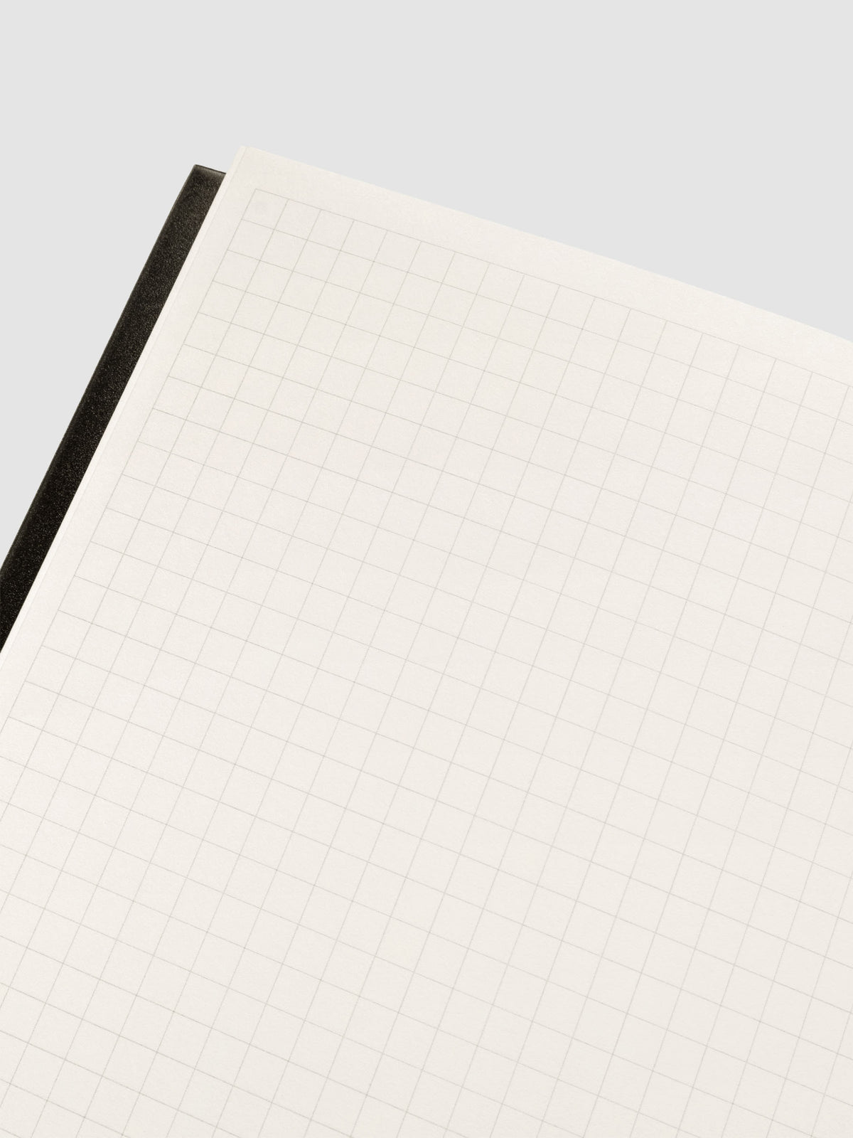 Close up image of the graph notes layout in the Perfect Bound Notebook | A5 | Graph | Olive.