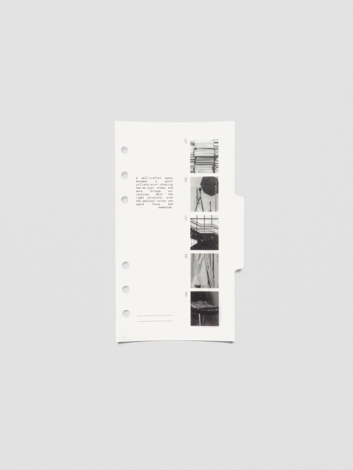 Personal-size Editorial Vellum Dividers Vol. 2 styled flat with neutral accessories.