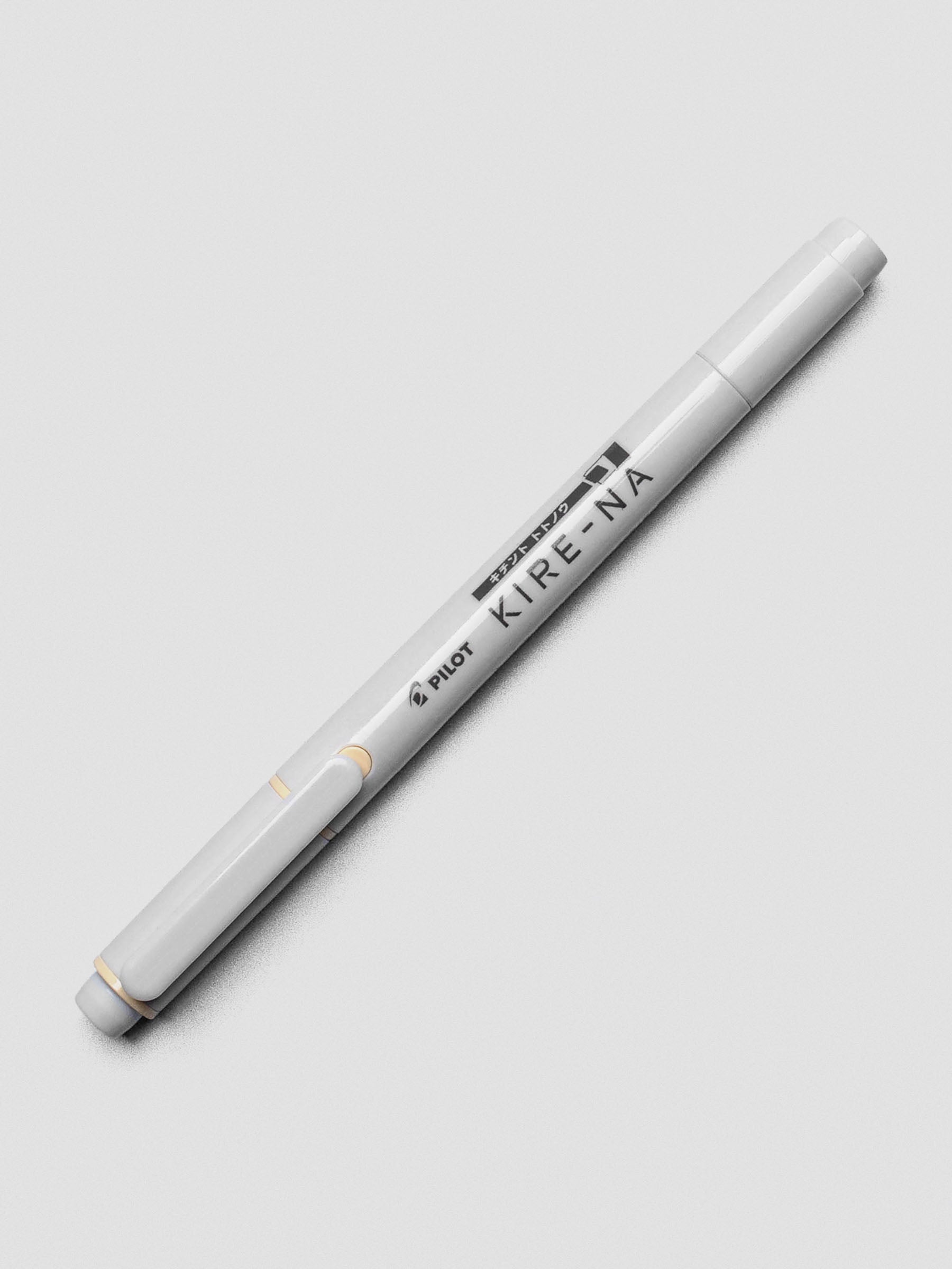 Pilot Kire-Na highlighter in Pale Orange, angled product shot.