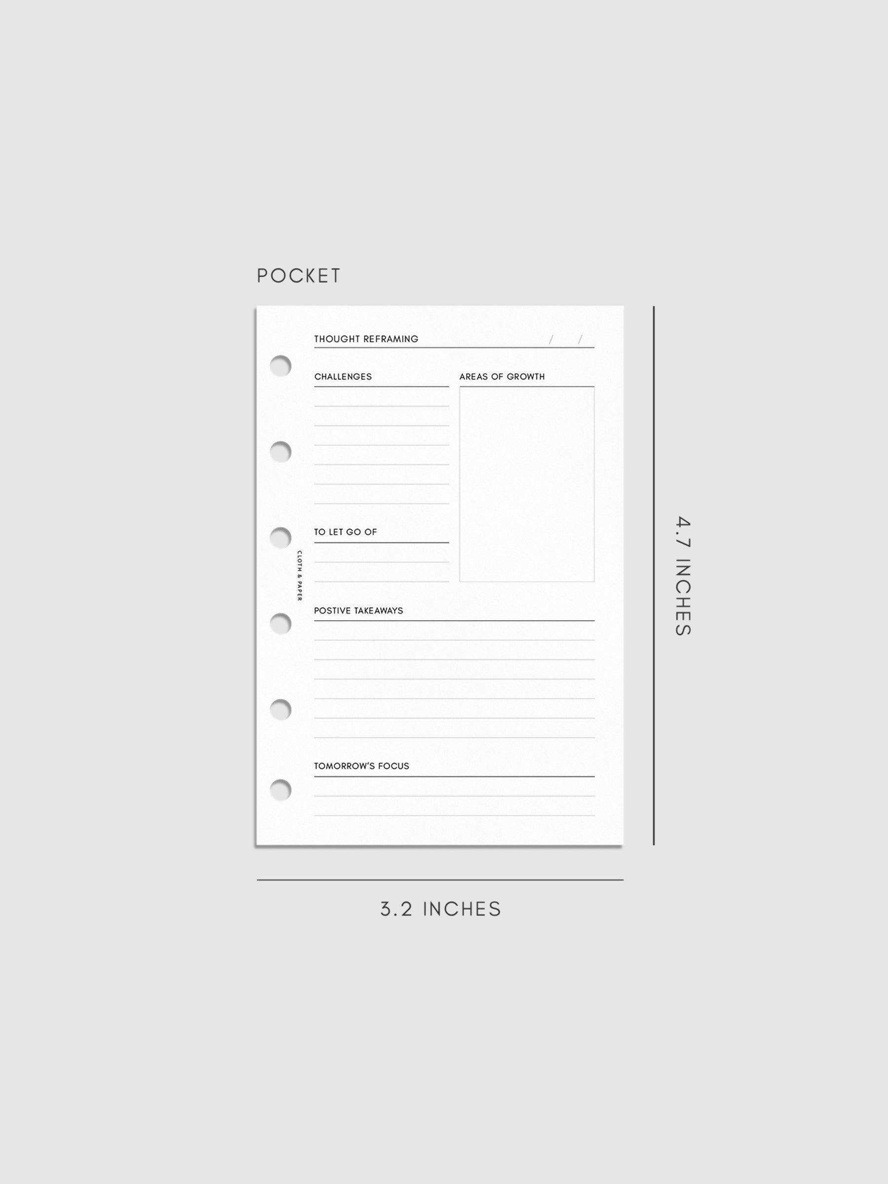 Digital mockup of insert in Pocket.