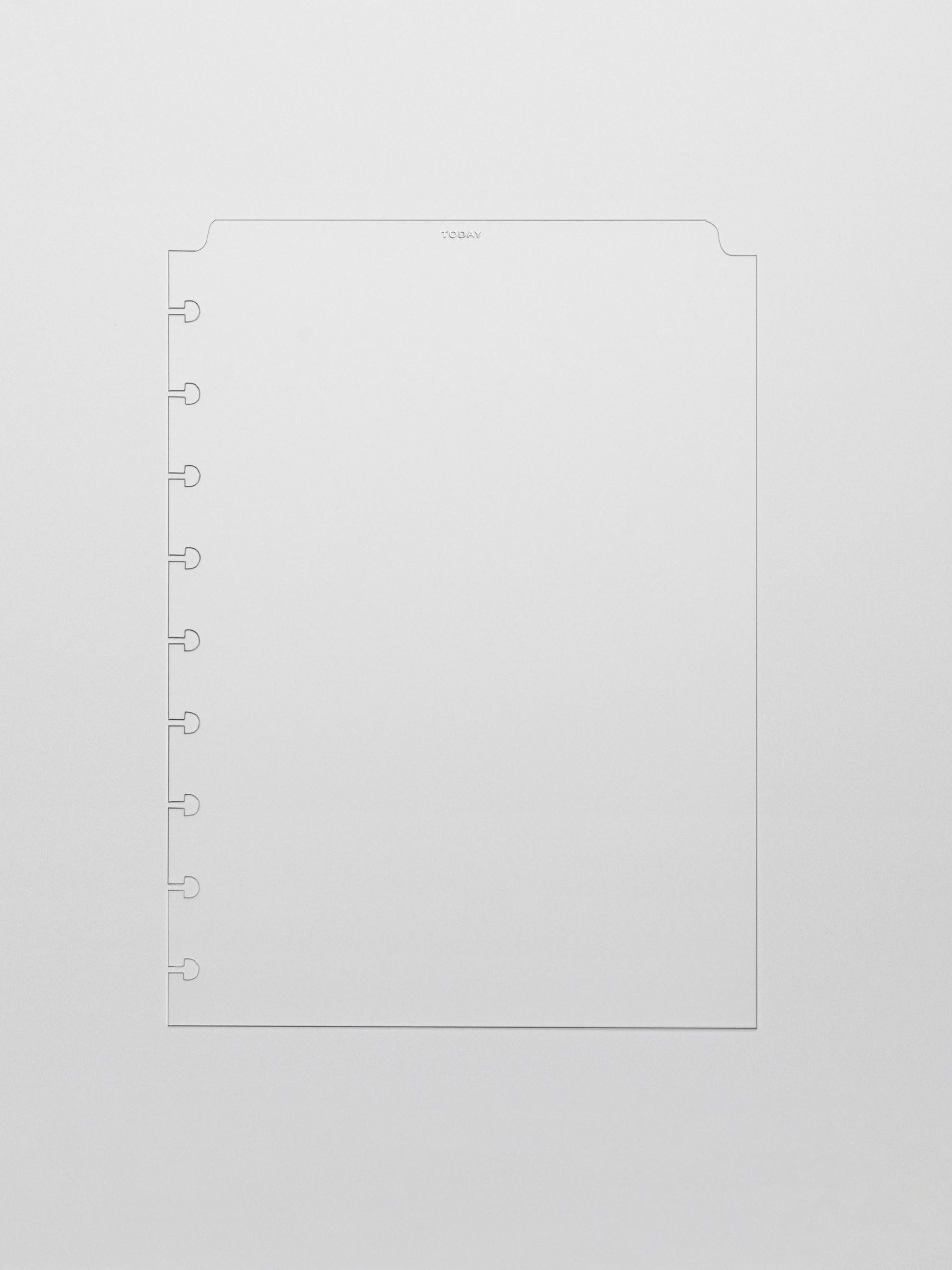 White foil divider displayed on a neutral background. Size shown is HP Classic.