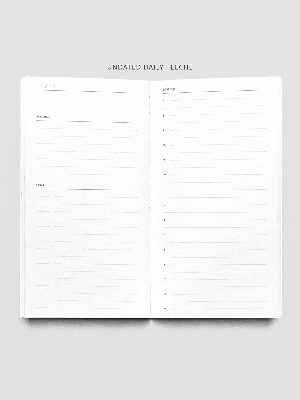 Undated Daily | Leche