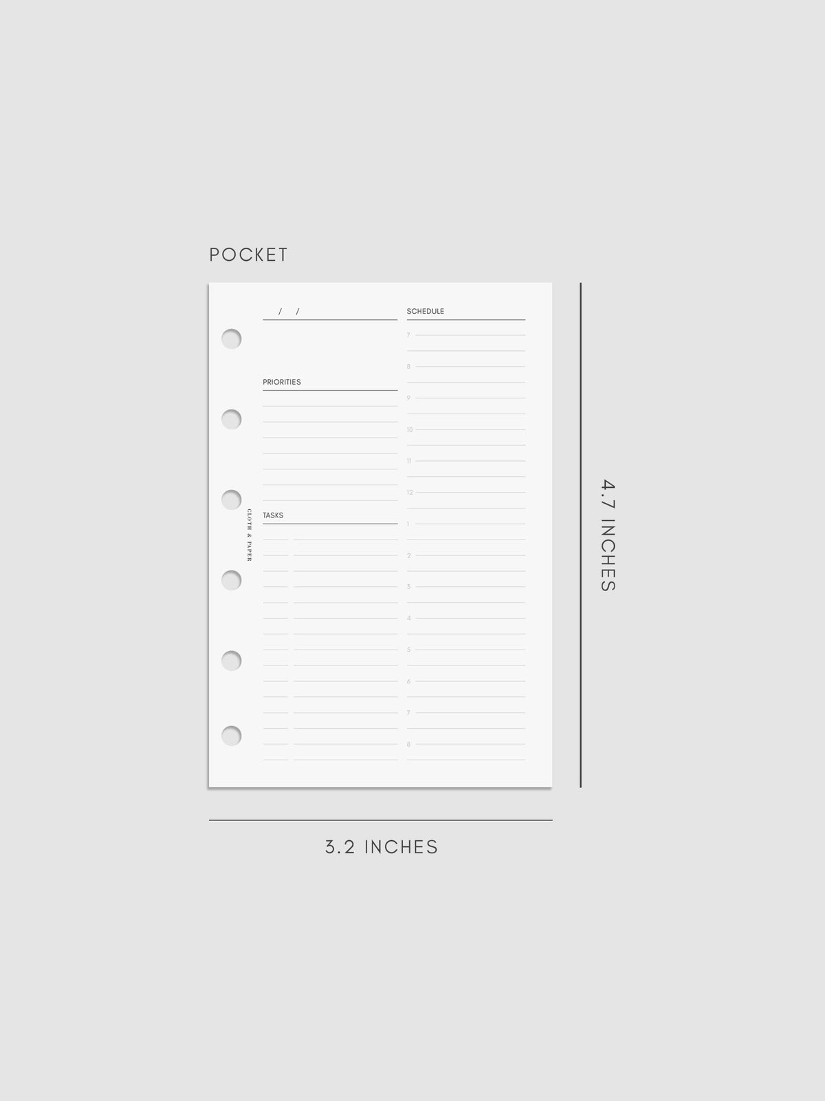 Digital mockup of insert in Pocket.