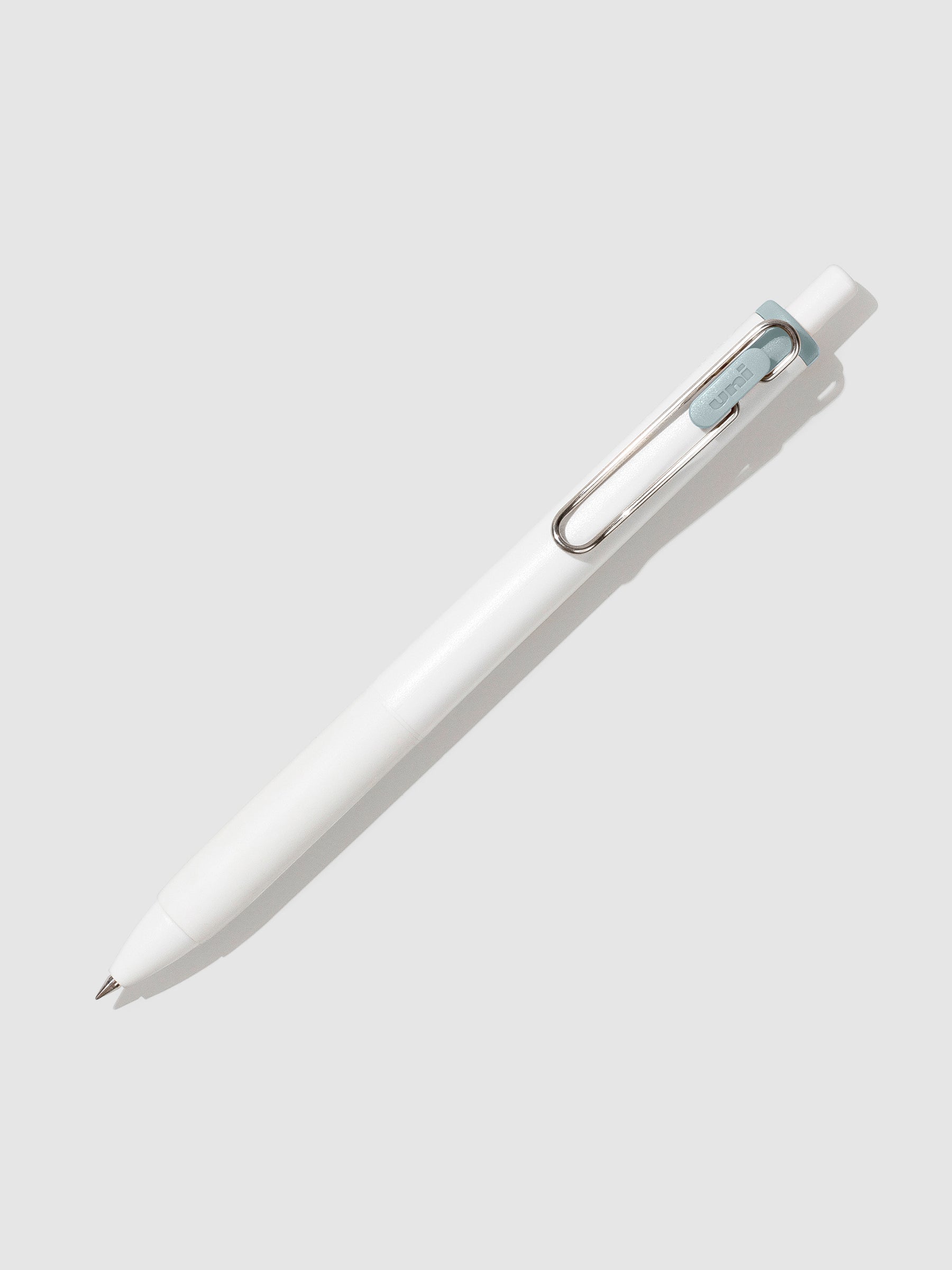 Pen tilted slightly to the right on a neutral background. Color pictured is Nemophilia Blue.