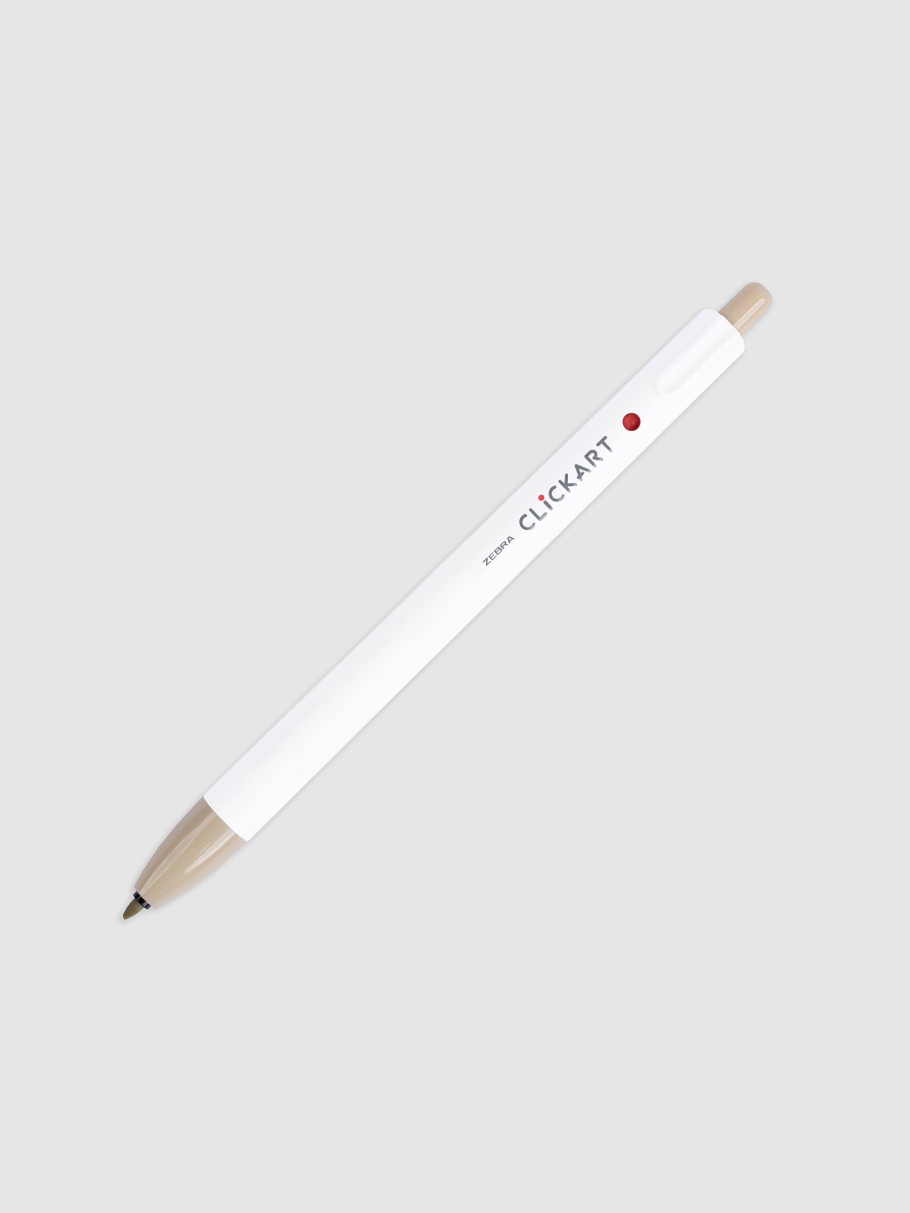 Sand Beige marker with nib exposed turned to the right on a neutral background.