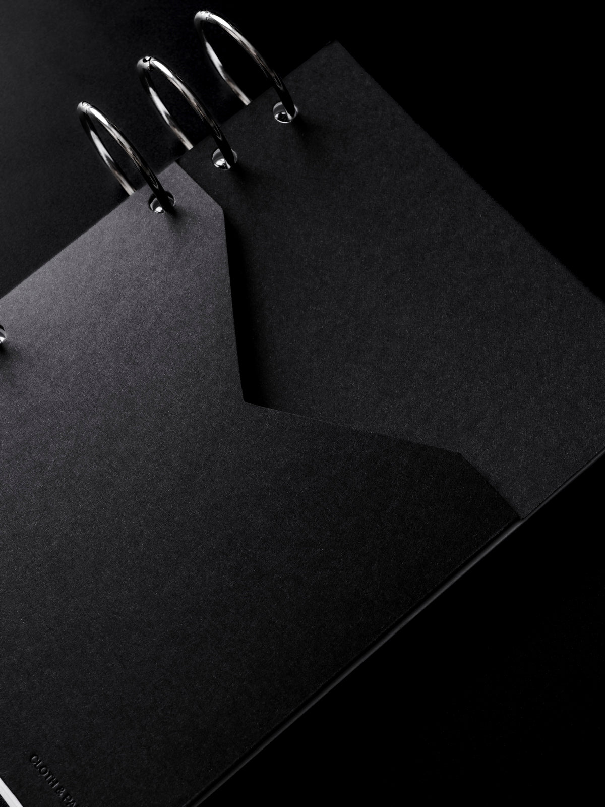 Dark image of the black planner paper pocket folder