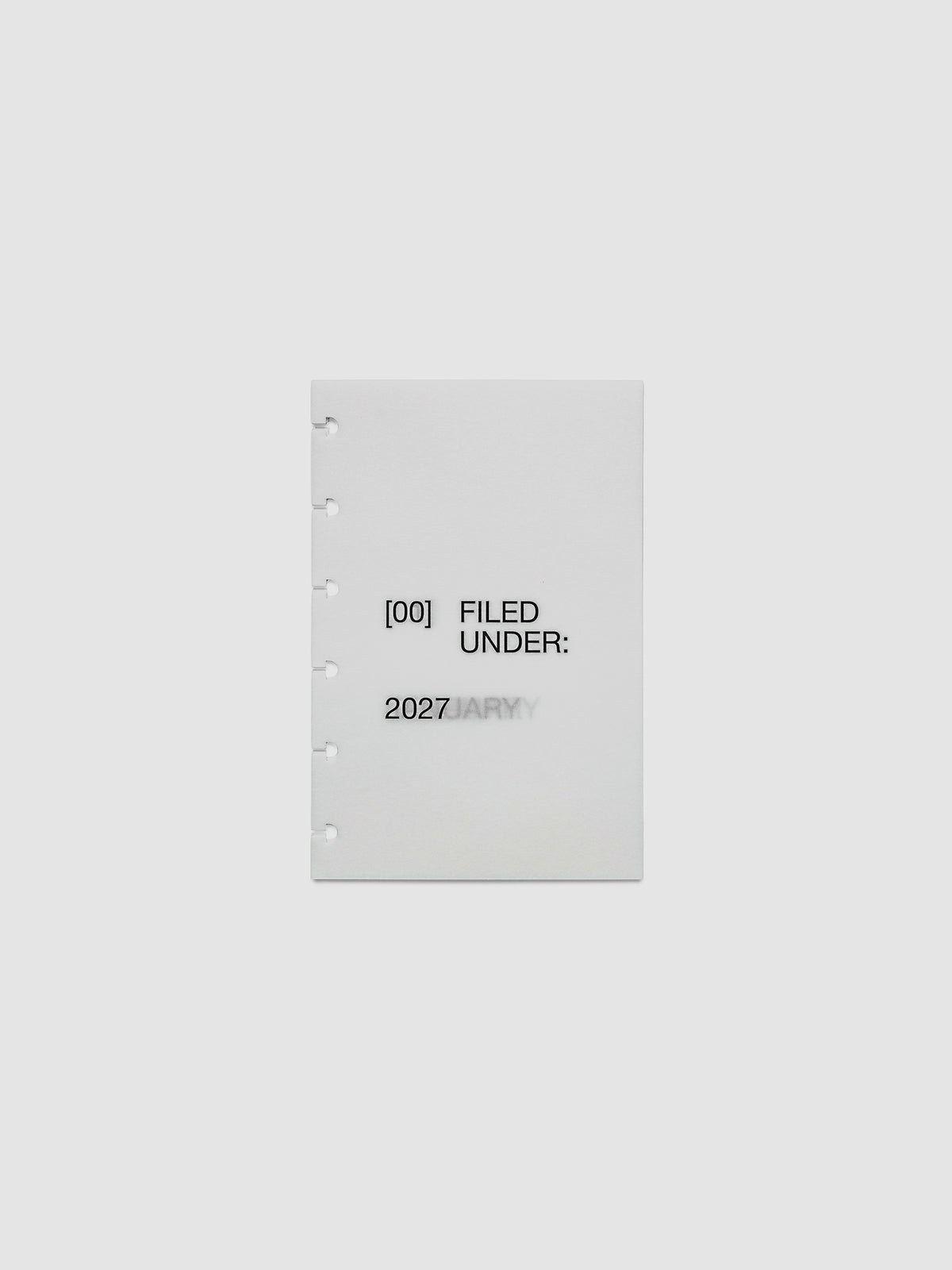 2027 Front + Monthly Dashboard Overlays, Avant Garde, CP Petite 6-Disc Punch, full set of 13 vellum overlays shown stacked together