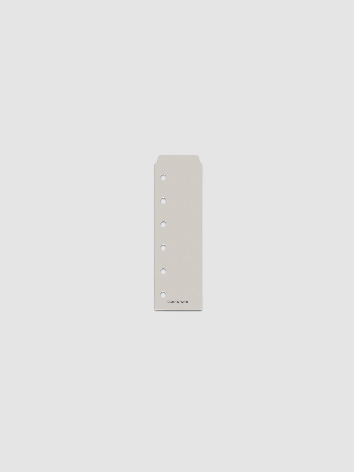 One narrow page marker in grey, shown in size Pocket.