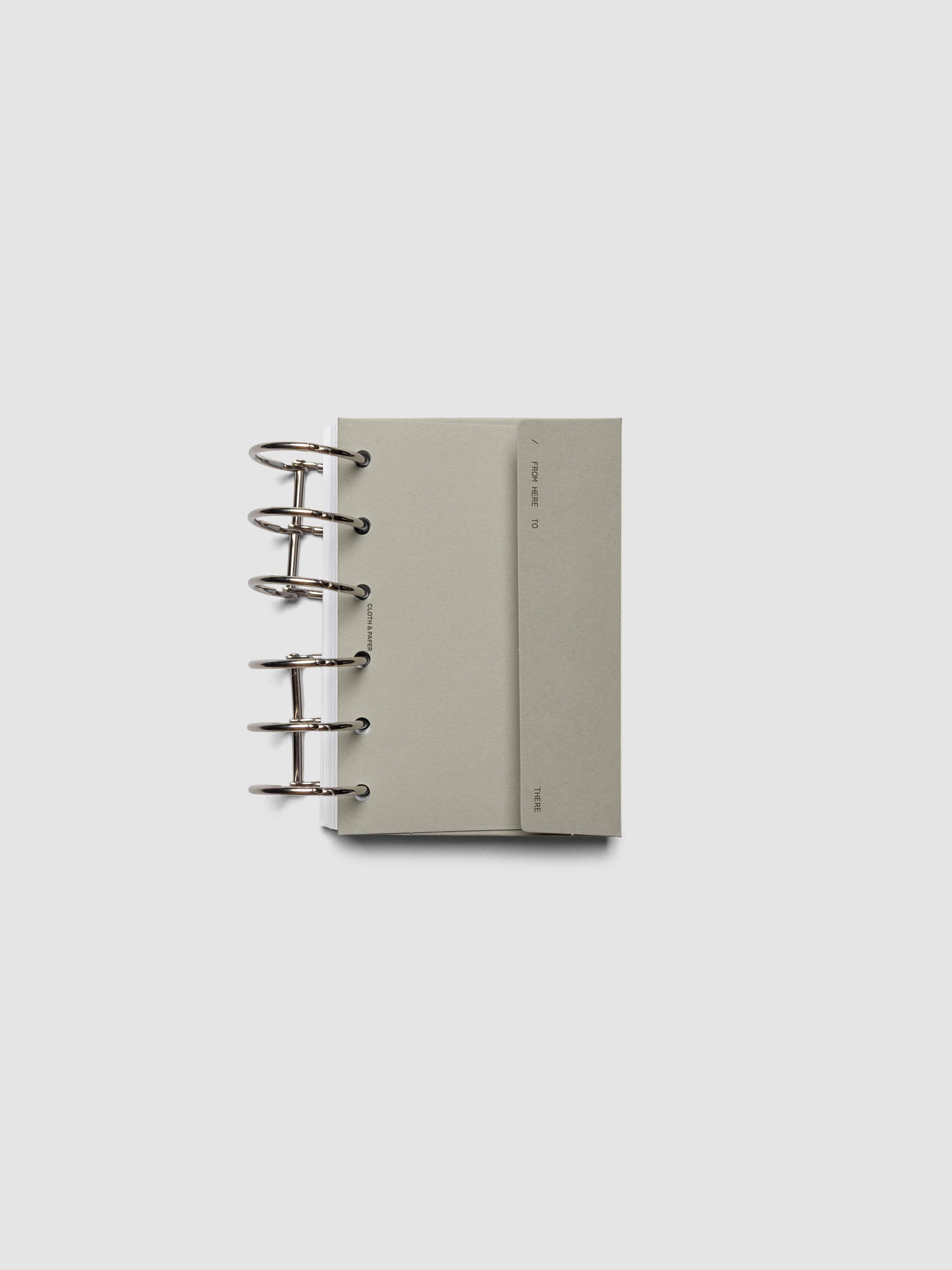 Beige Envelope Storage Holder shown ring bound in size Pocket.