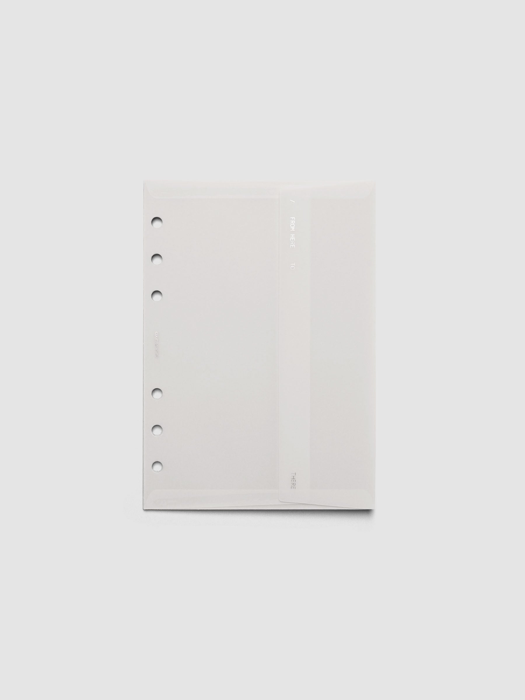 White Envelope Storage Holder shown in size Personal Wide.