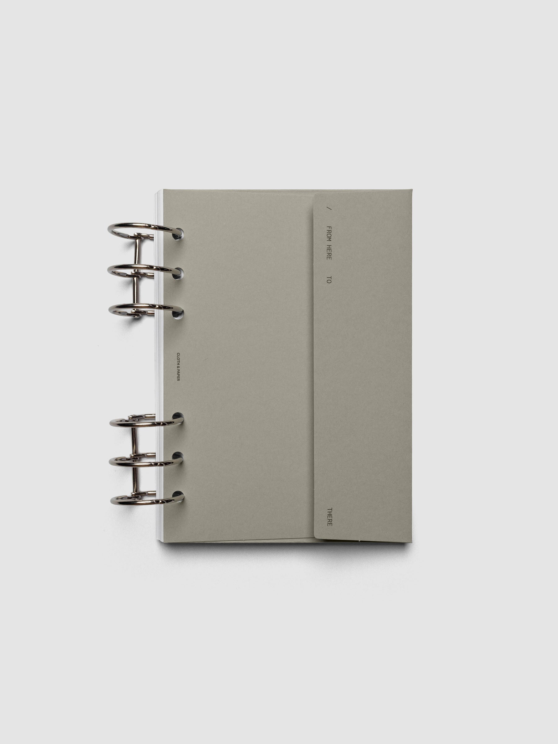 Beige Envelope Storage Holder shown ring bound in size Personal Wide.