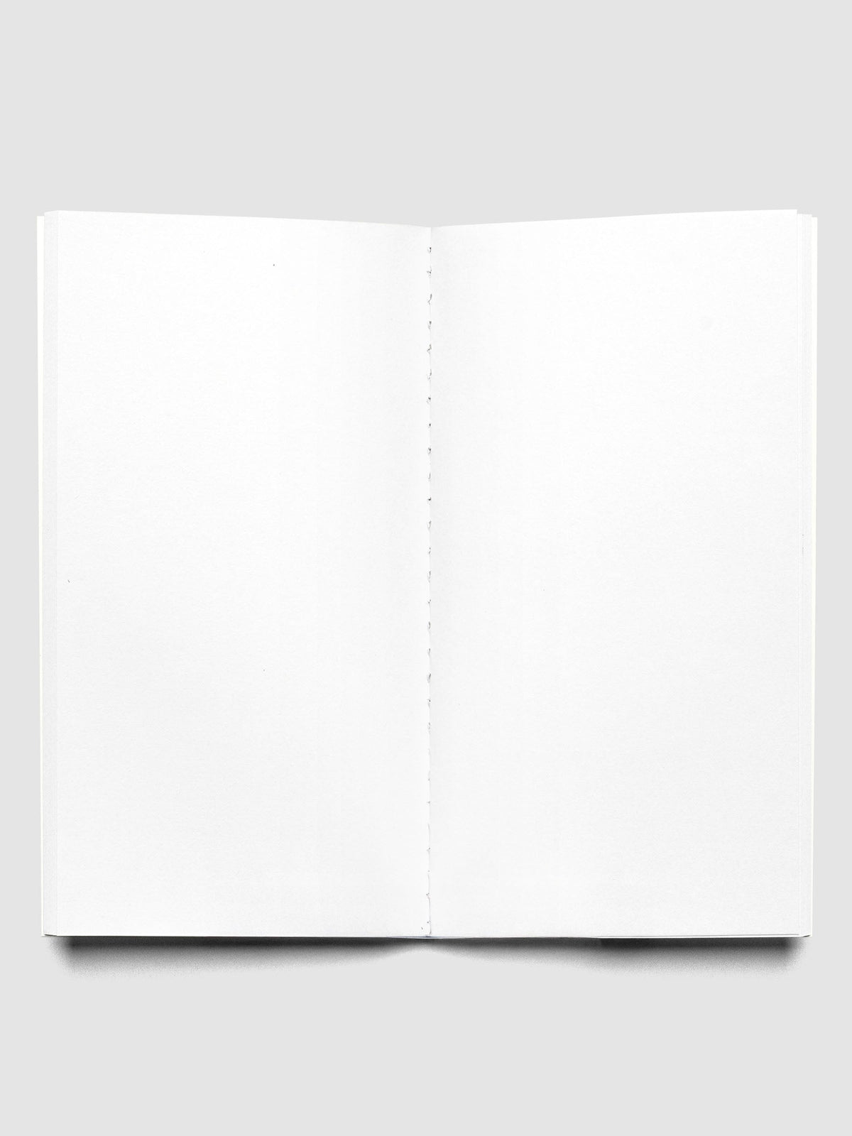 Interior of Travel Notebook in size Pocket Plus in color Angora with Blank pages.