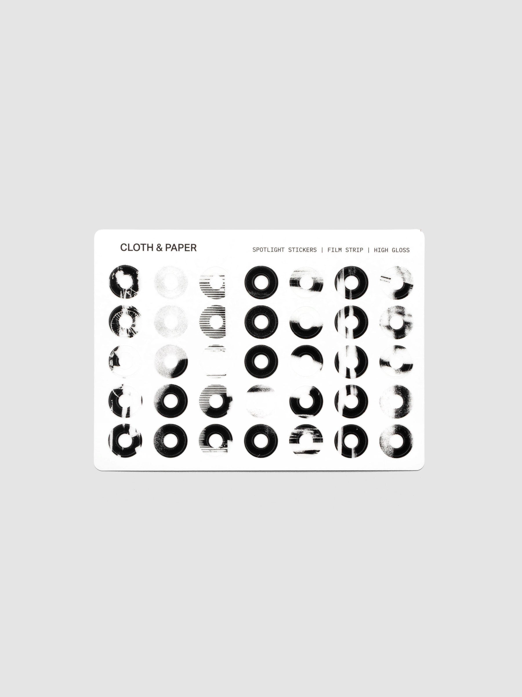 One sheet of Spotlight Stickers | High Gloss | Film Strip