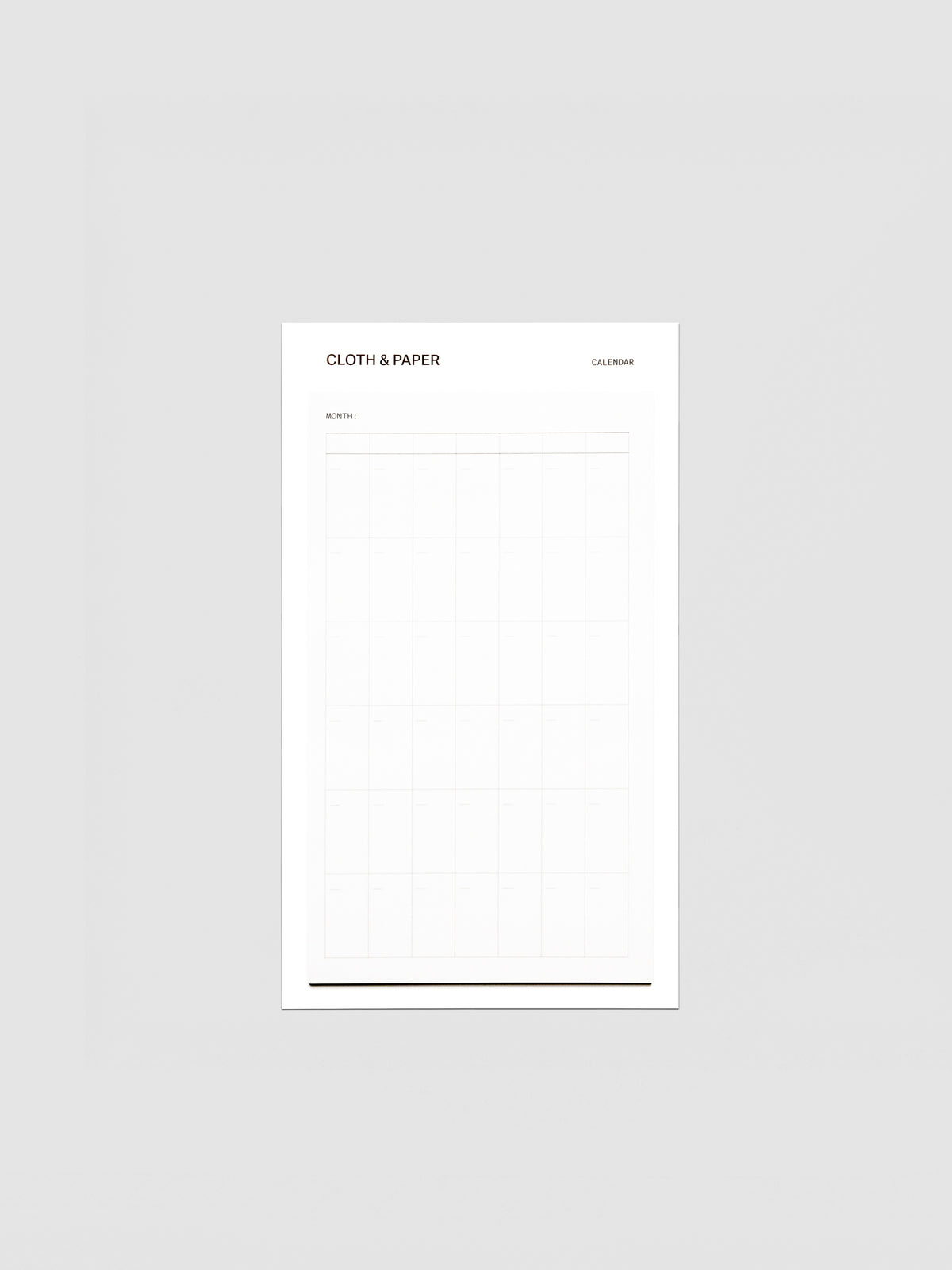 Undated calendar large sticky notes set in size CP Petite