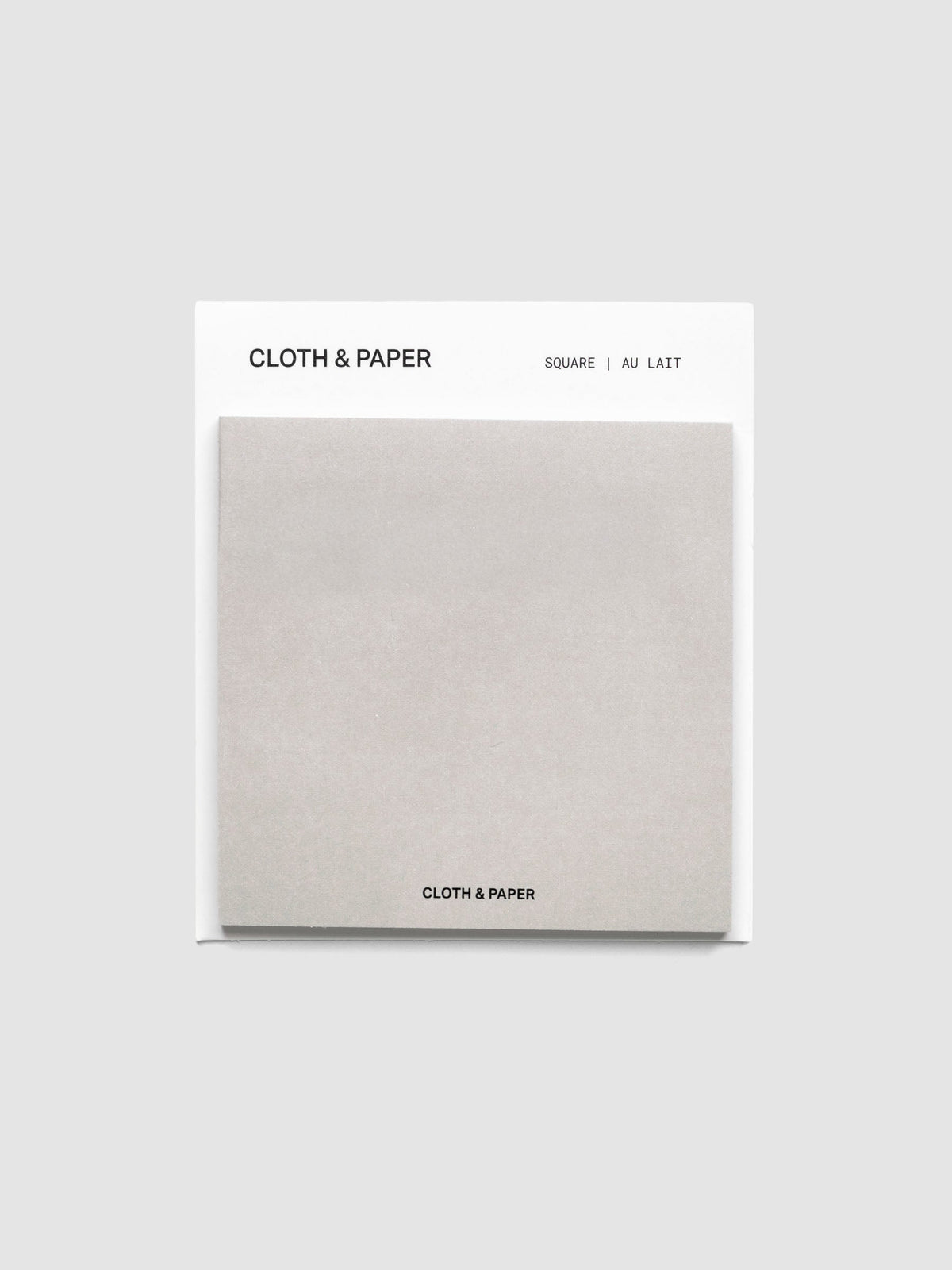 Square Matte Sticky Notes in light beige with backing card